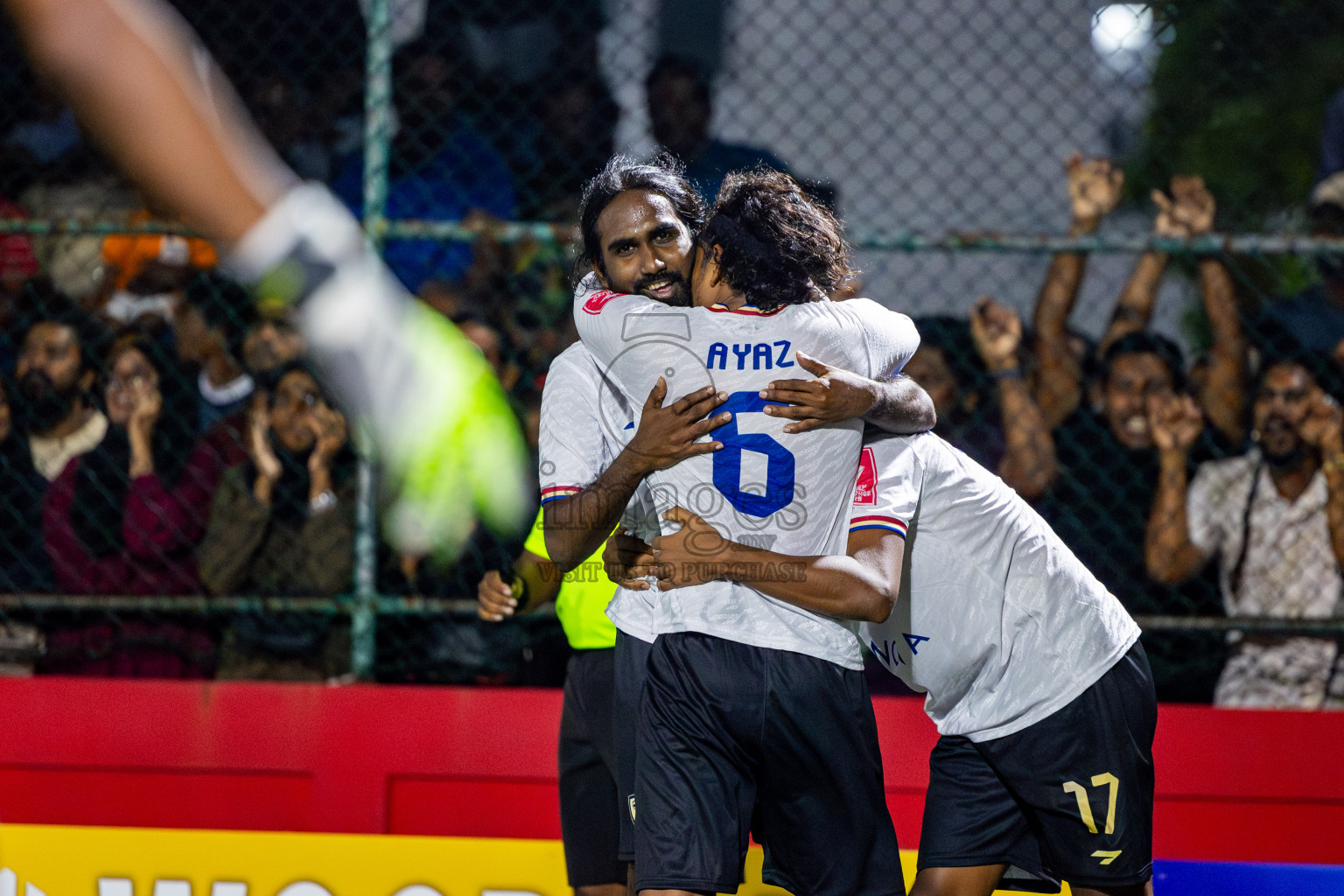 DH Maaenboodhoo vs DH Kudahuvadhoo in Dhaalu Atoll Finals in Day 25 of Golden Futsal Challenge 2025 was held on Wednesday , 28th January 2025, in Hulhumale', Maldives. Photos: Nausham Waheed / images.mv