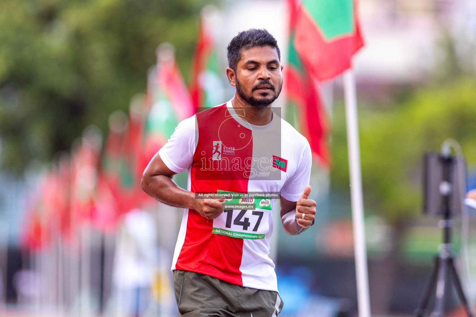 Day 2 of National Athletics Championship 2023 was held in Ekuveni Track at Male', Maldives on Friday, 24th November 2023. Photos: Nausham Waheed / images.mv