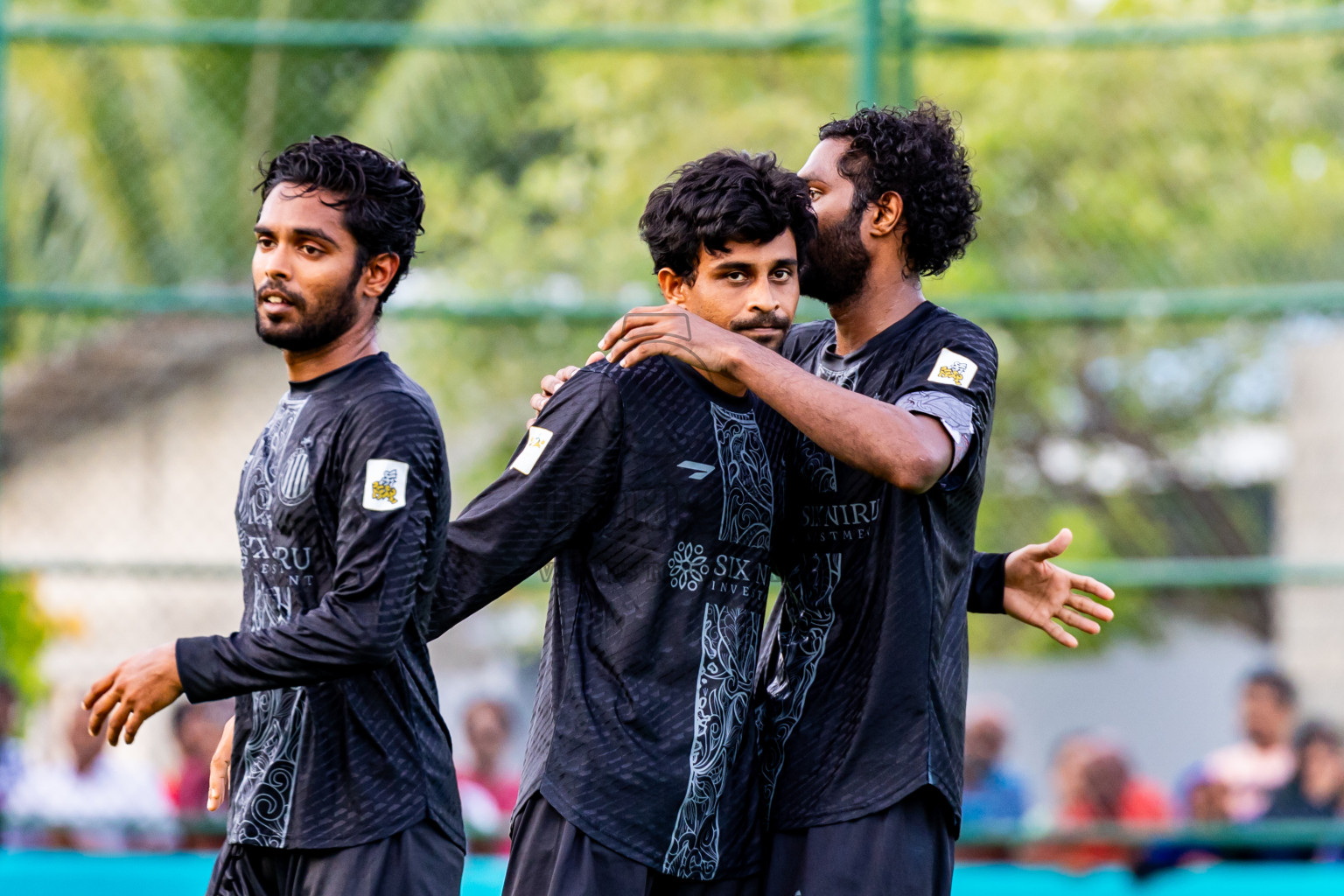 Dee Cee Jay SC vs Naalaafushi YC in Day 3 of Laamehi Dhiggaru Ekuveri Futsal Challenge 2024 was held on Sunday, 28th July 2024, at Dhiggaru Futsal Ground, Dhiggaru, Maldives Photos: Nausham Waheed / images.mv