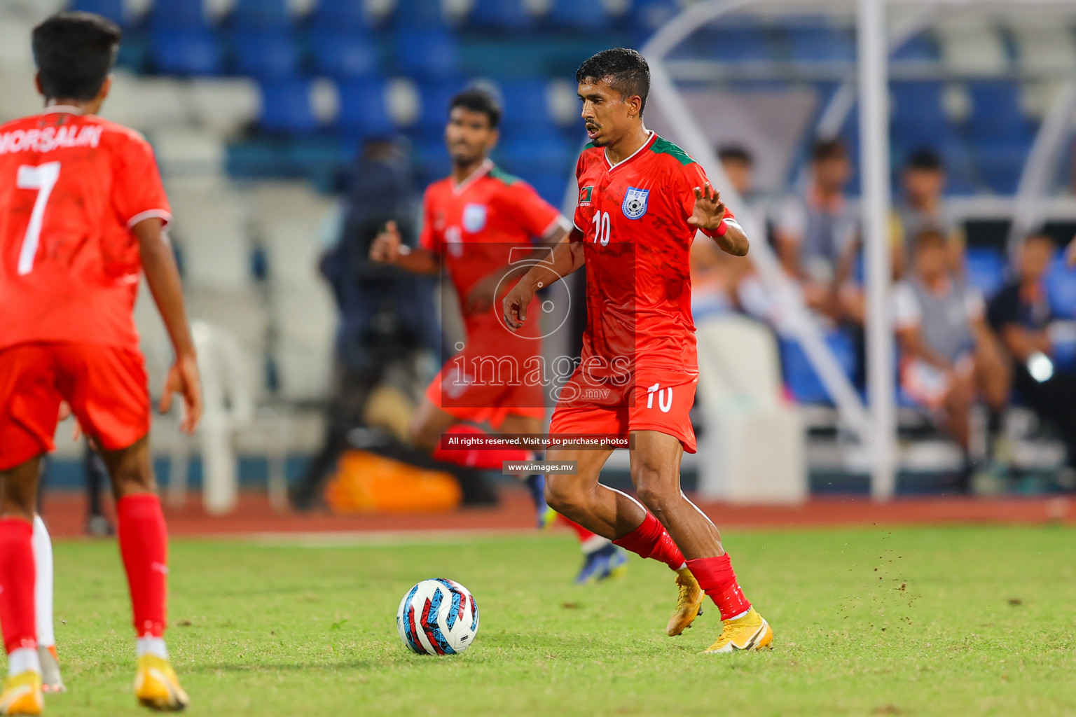 Bhutan vs Bangladesh in SAFF Championship 2023 held in Sree Kanteerava Stadium, Bengaluru, India, on Wednesday, 28th June 2023. Photos: Nausham Waheed, Hassan Simah / images.mv