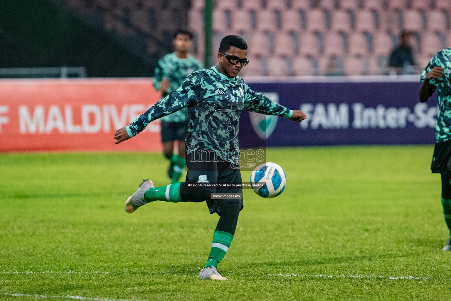 Final of U17 Inter School Football Tournament of Kalaafaanu School vs Rehendhi School held in Male', Maldives on 10 Feb 2022 Photos: Nausham Waheed / images.mv