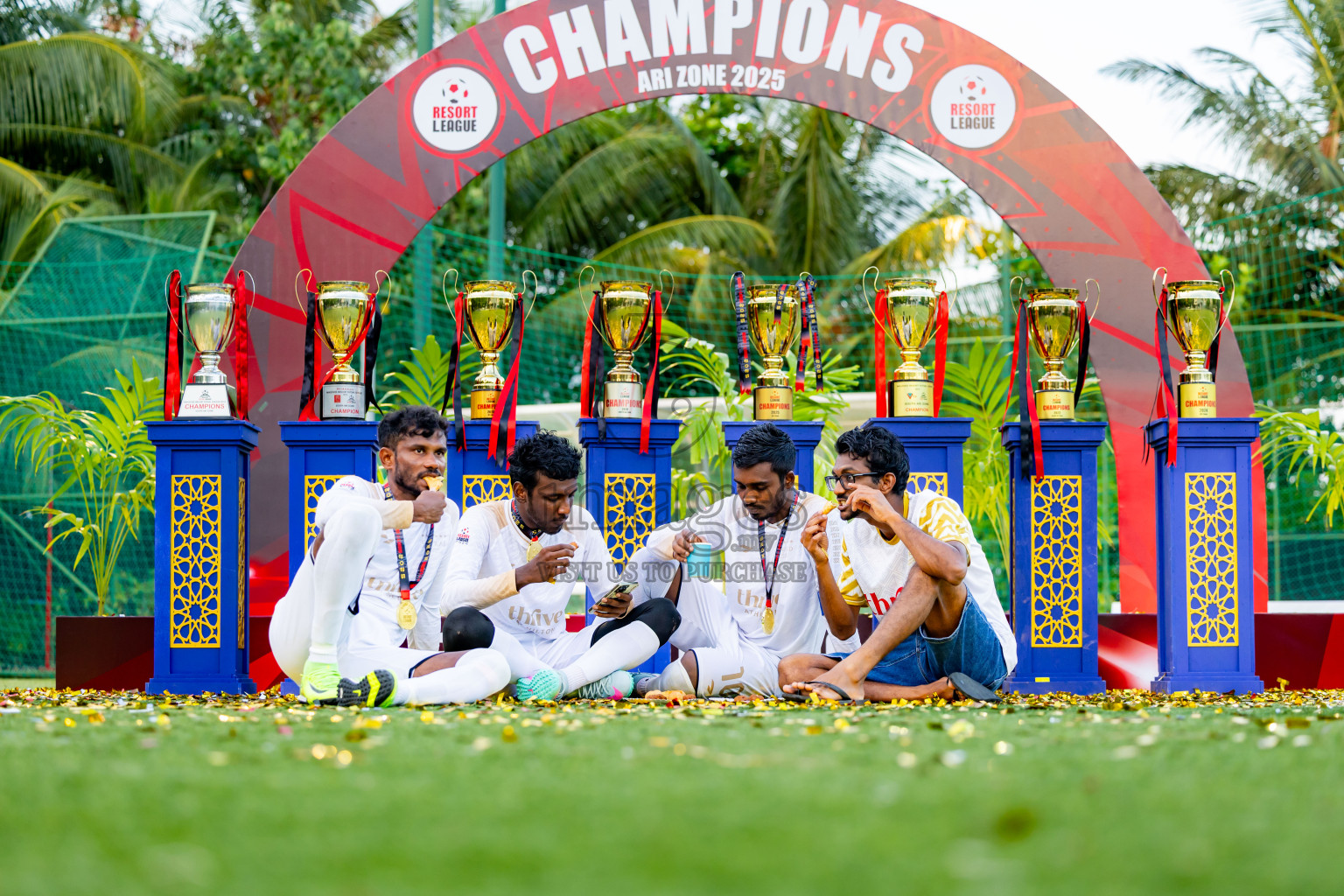 Barcelo vs Conrad in the Final of Resort League 2025 (Ari Zone) was held on Sunday, 28th June 2025 in Conrad Maldives Rangali Island, Alif Dhaalu Atoll, Maldives. Photos: Nausham Waheed / images.mv