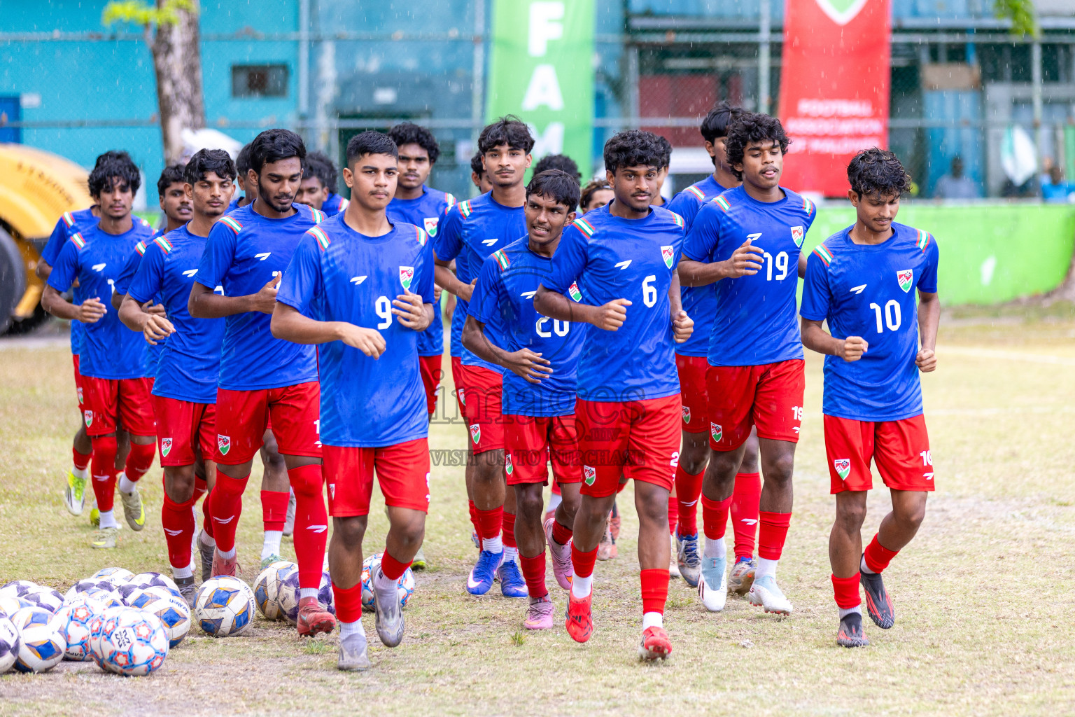 Last practice session of Maldives U20 Team before the SAFF U20 Championship 2026 was held in Henveiru Stadium, Male' Maldives on Sunday, 22nd March 2026. 
Photos: Mohamed Mahfooz Moosa / images.mv