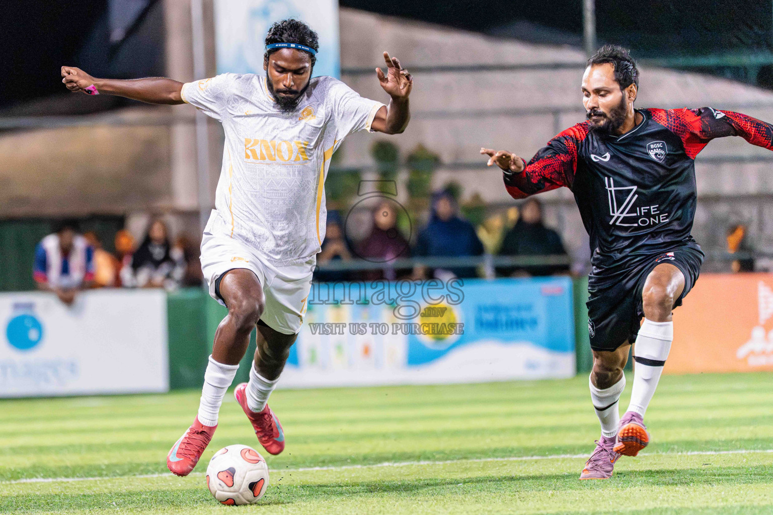Lecrose VS BGSC in Day 4 - Fonadhoo Youth Futsal Challenge 2025 held in Fonadhoo Futsal Stadium, L. Fonadhoo, Maldives on Wednesday, 29th October 2025 Photos: Arif Rasheed / images.mv