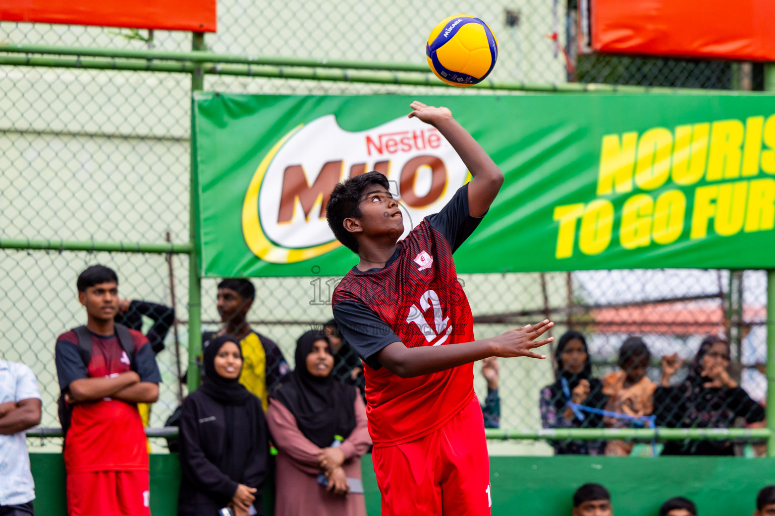 Day 2 of Interschool Volleyball Tournament 2024 was held in Ekuveni Volleyball Court at Male', Maldives on Sunday, 24th November 2024. Photos: Nausham Waheed / images.mv