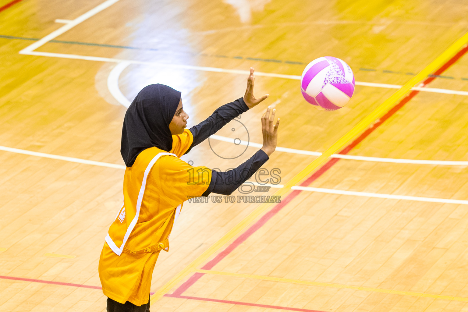 SC Shining Star vs Youth United SC in Day 9 of 24th Milo Netball Association Championship was held in Social Center at Male', Maldives on Tuesday, 9th September 2025. Photos: Mohamed Mahfooz Moosa / images.mv