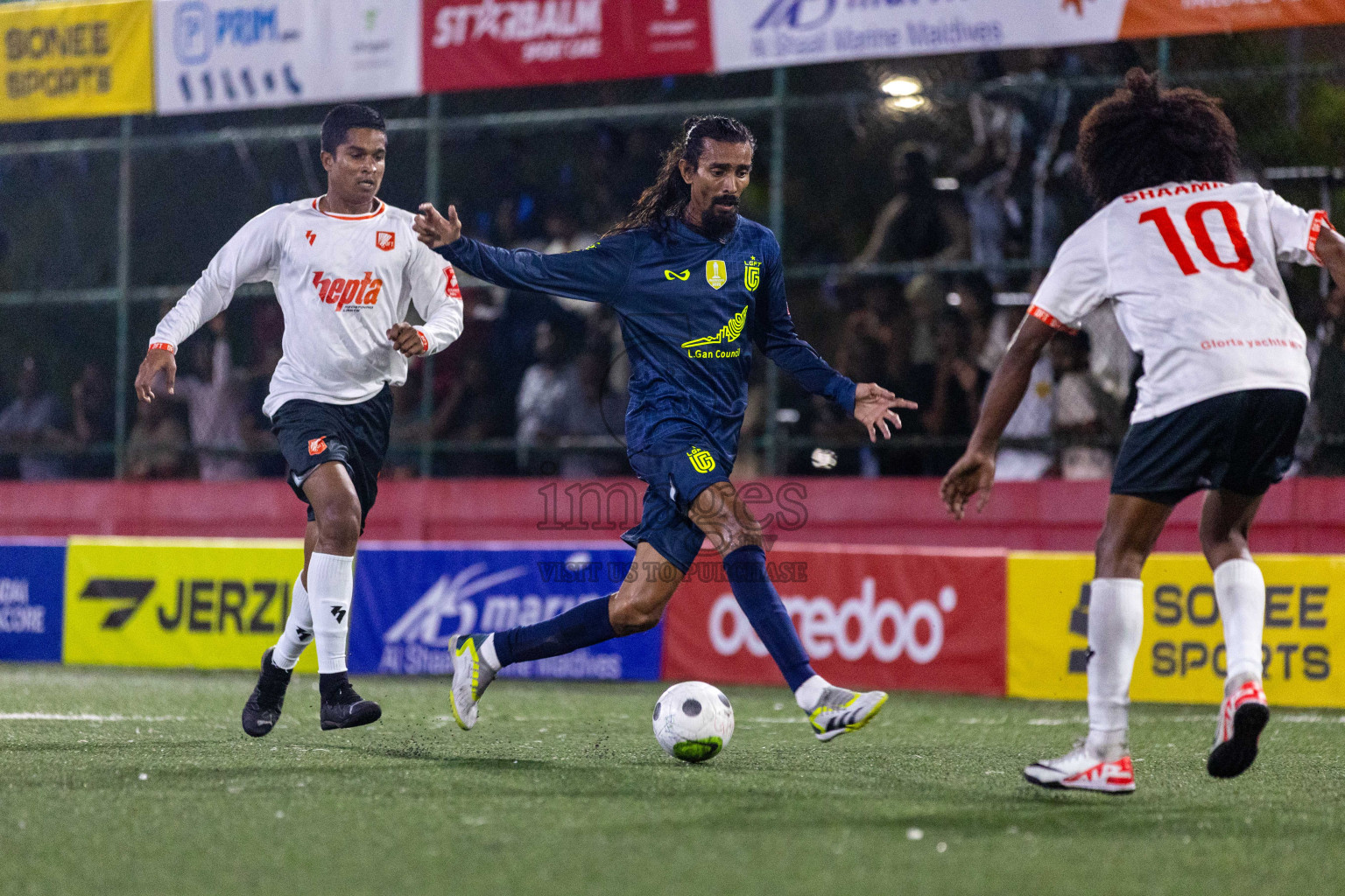 L  Dhanbidhoo vs L Gan in Day 20 of Golden Futsal Challenge 2024 was held on Saturday , 3rd February 2024 in Hulhumale', Maldives Photos: Nausham Waheed / images.mv