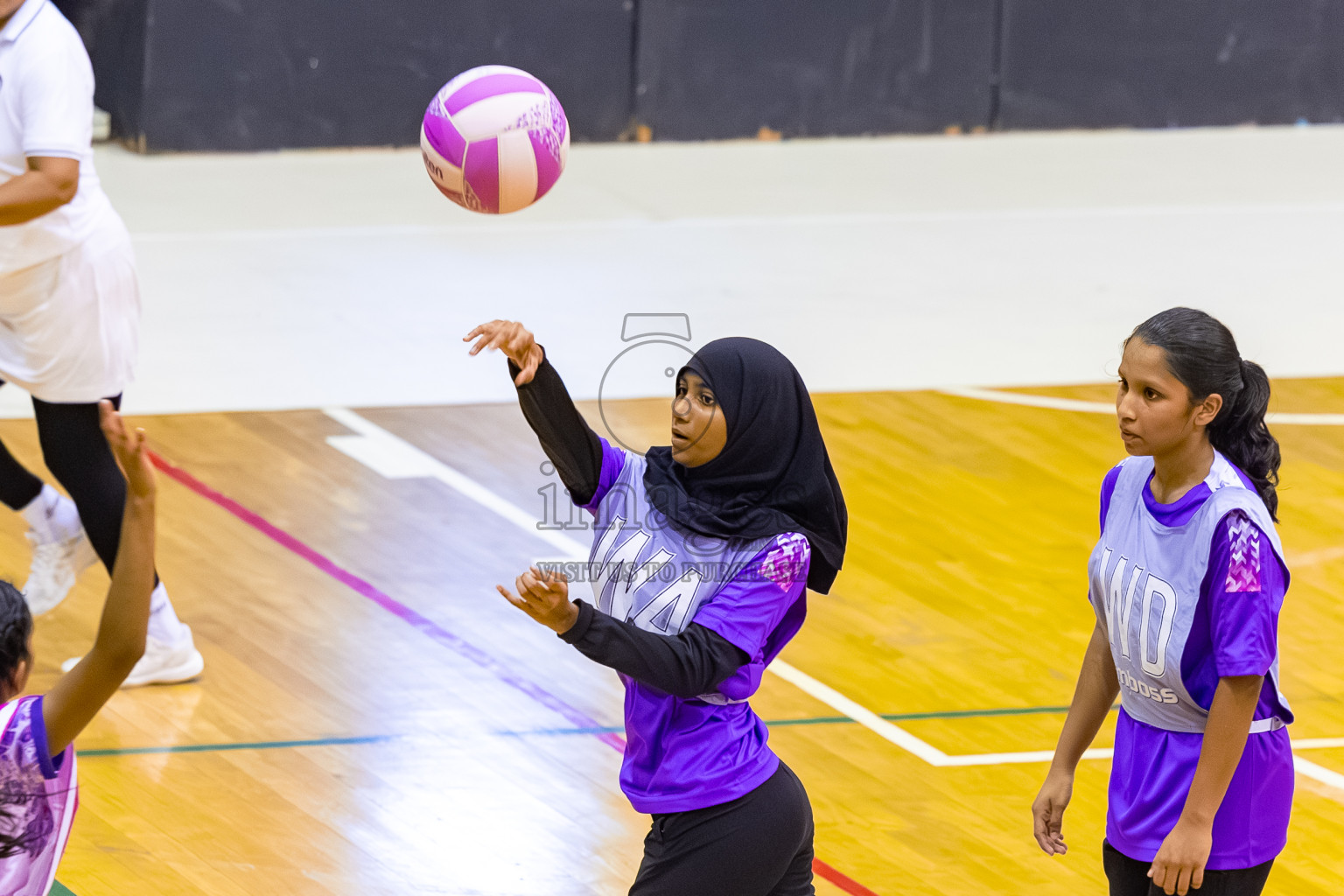 Day 9 of 24th Milo Netball Association Championship was held in Social Center at Male', Maldives on Tuesday, 9th September 2025. Photos: Mohamed Mahfooz Moosa / images.mv