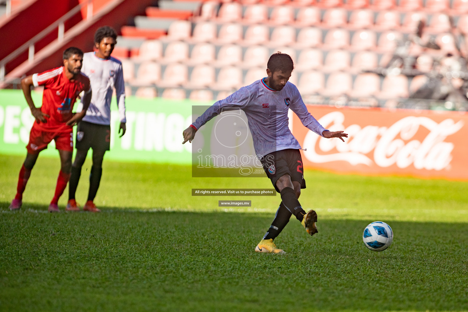 Tent Sports Club vs Club PK in 2nd Division 2022 on 13th July 2022, held in National Football Stadium, Male', Maldives  Photos: Hassan Simah / Images.mv