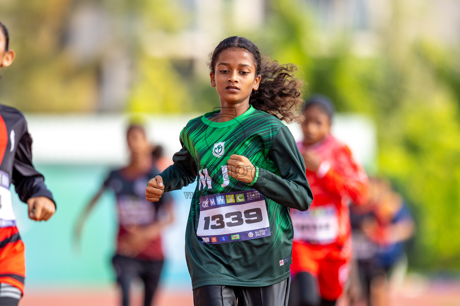 Day 4 of MWSC Interschool Athletics Championships 2024 held in Hulhumale Running Track, Hulhumale, Maldives on Tuesday, 12th November 2024. Photos by: Raaif Yoosuf / Images.mv