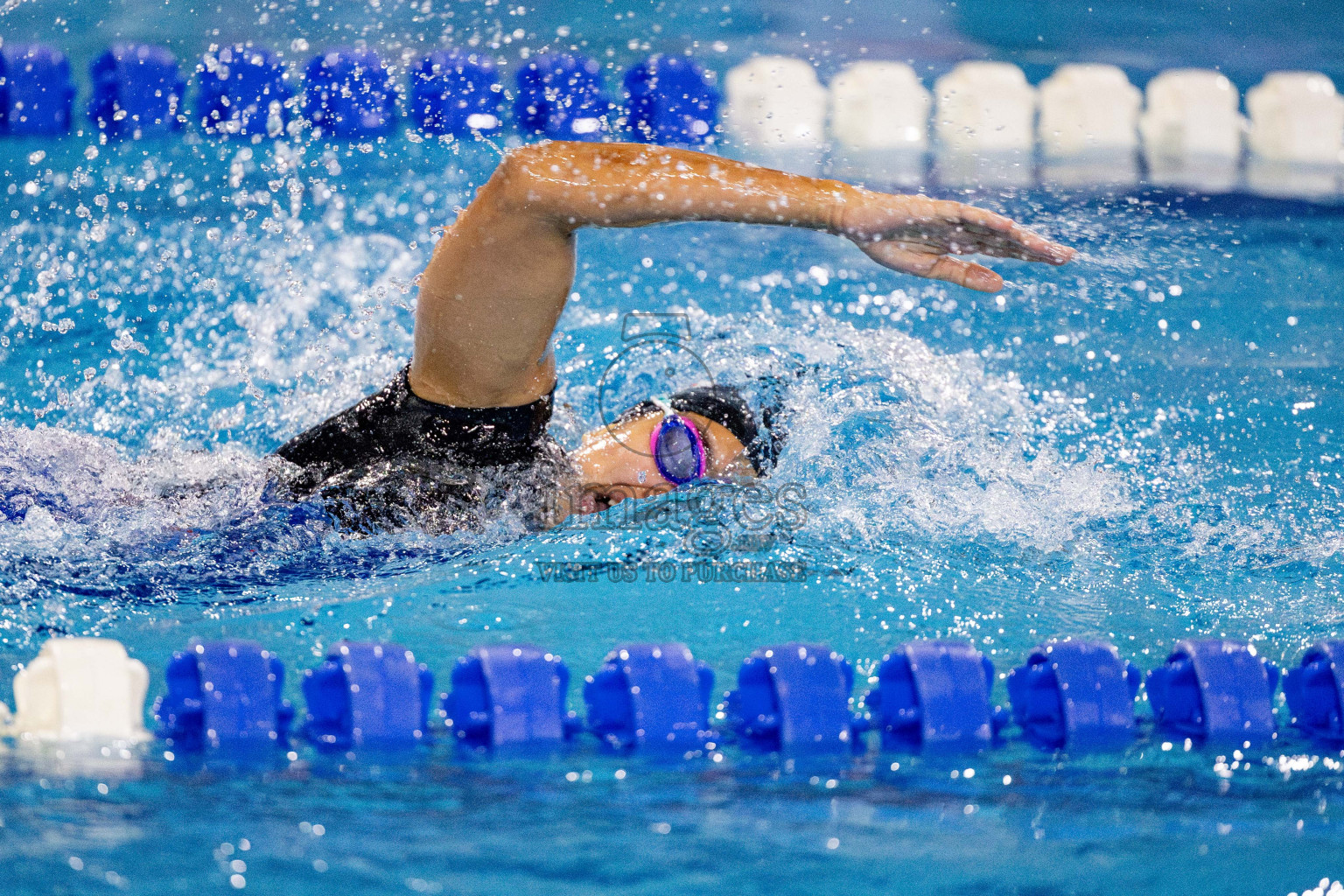 Day 4 of National Swimming Championship 2024 held in Hulhumale', Maldives on Monday, 16th December 2024. Photos: Hassan Simah / images.mv