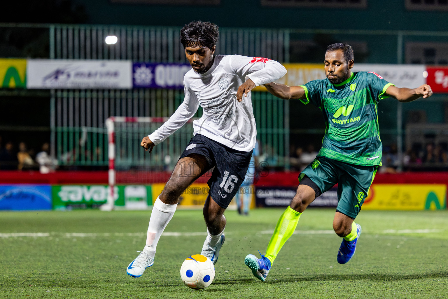 Thaa Omadhoo VS Thaa Kinbidhoo in Day 6 of Golden Futsal Challenge 2025 on Friday, 6th January 2025, in Hulhumale', Maldives Photos: Nausham Waheed / images.mv