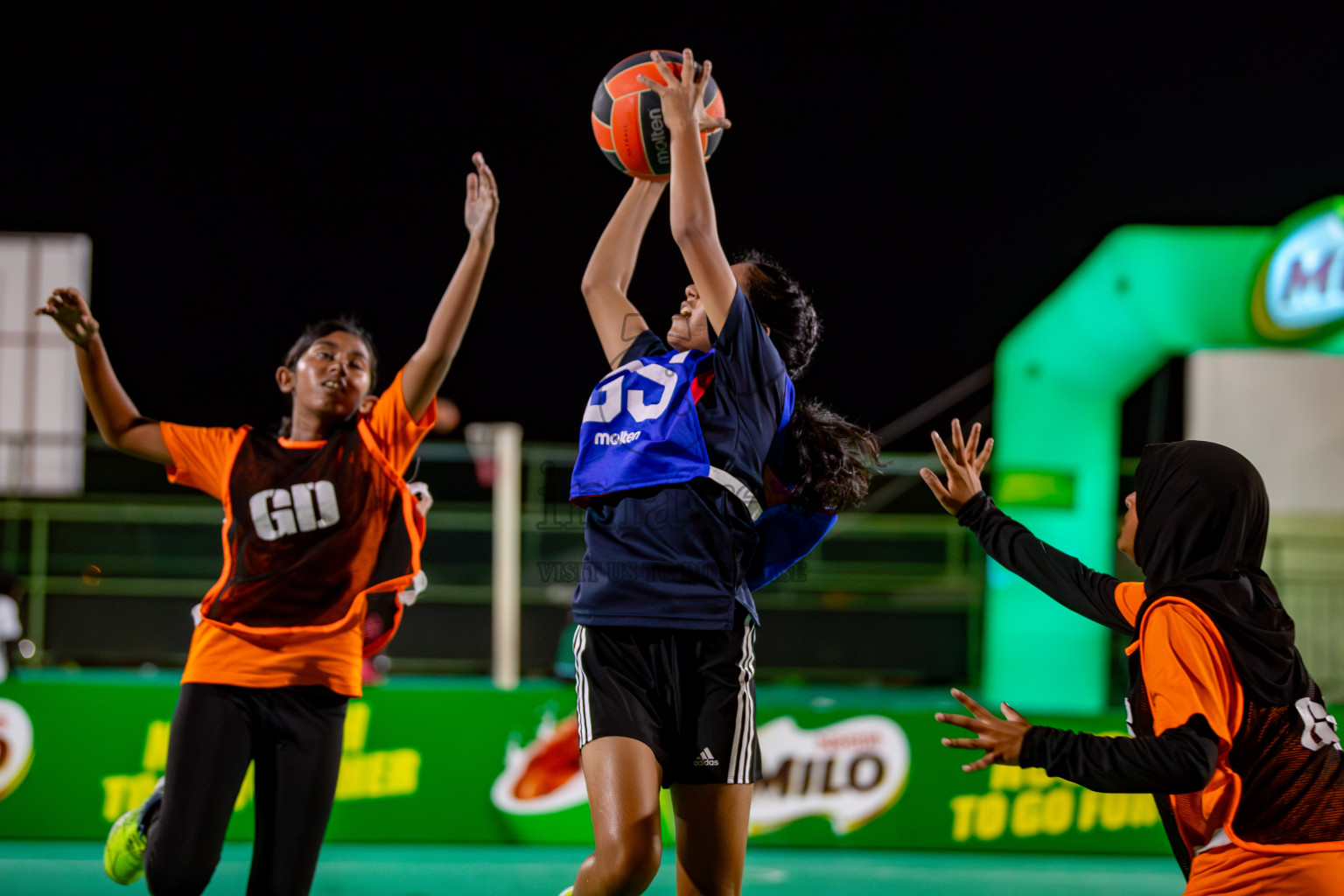 Day 6 of MILO 3x3 Netball Challenge 2024 was held in Ekuveni Netball Court at Male', Maldives on Tuesday, 19th March 2024.
Photos: Hassan Simah / images.mv