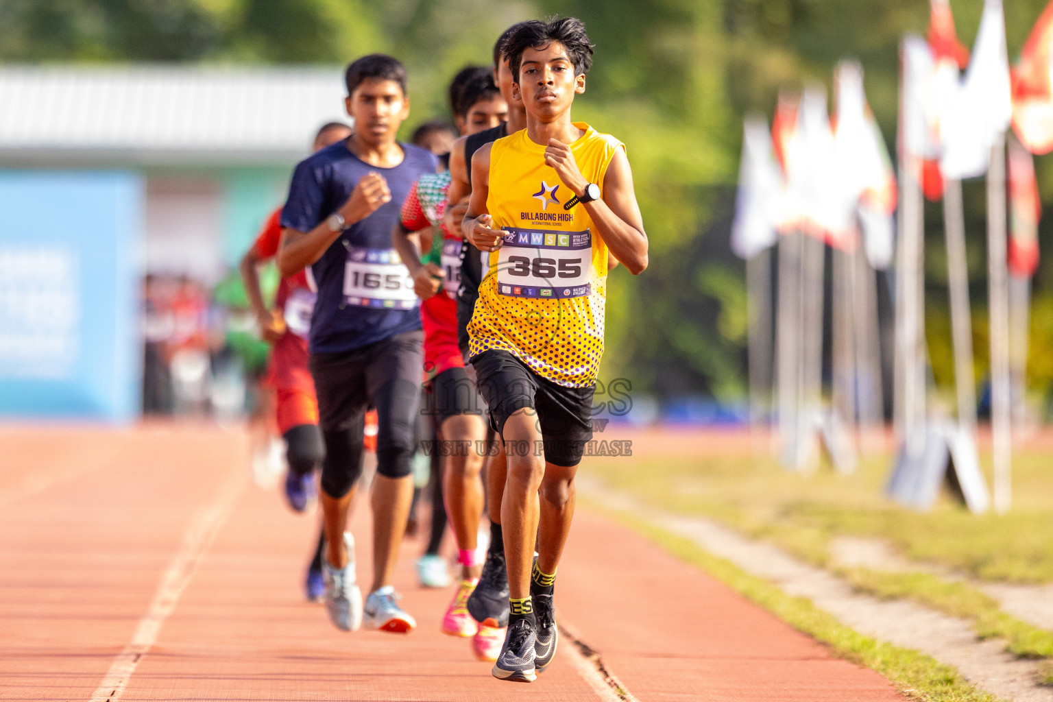 Day 5 of MWSC Interschool Athletics Championships 2024 held in Hulhumale Running Track, Hulhumale, Maldives on Wednesday, 13th November 2024. Photos by: Raif Yoosuf / Images.mv