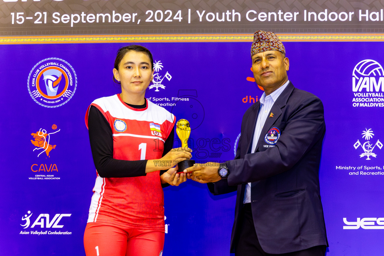 Nepal Police Club vs Humo VC in the Final of CAVA Woman's Volleyball Club Championship 2024 was held in Social Center, Male', Maldives on Saturday, 21st September 2024. Photos: Nausham Waheed / images.mv