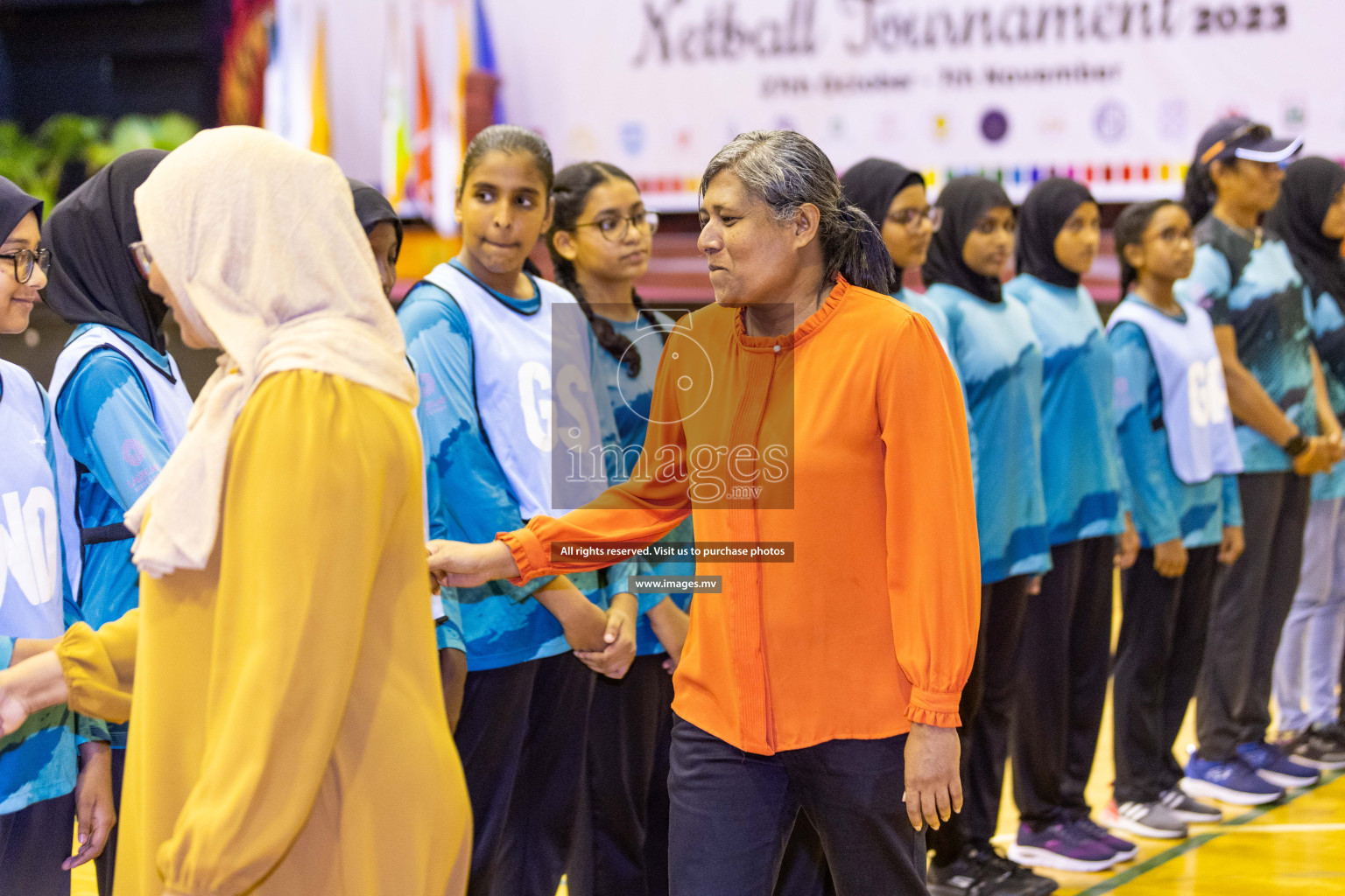 Final of 24th Interschool Netball Tournament 2023 was held in Social Center, Male', Maldives on 7th November 2023. Photos: Nausham Waheed / images.mv