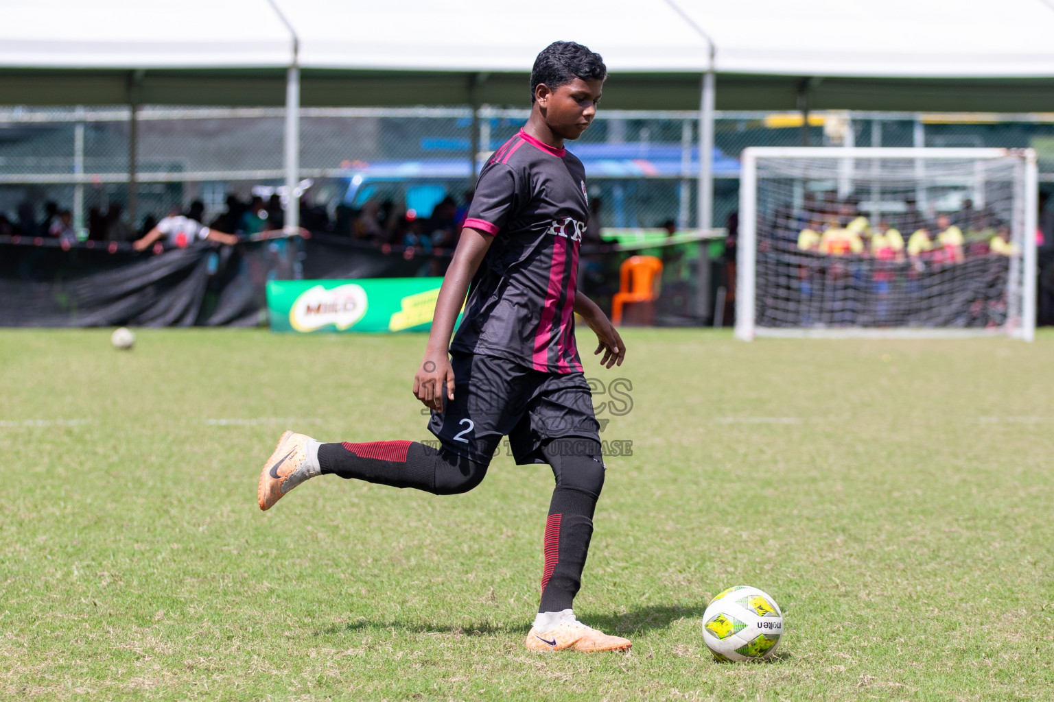 Day 3 of MILO Academy Championship 2024 - U12 was held at Henveiru Grounds in Male', Maldives on Saturday, 6th July 2024. Photos: Mohamed Mahfooz Moosa / images.mv