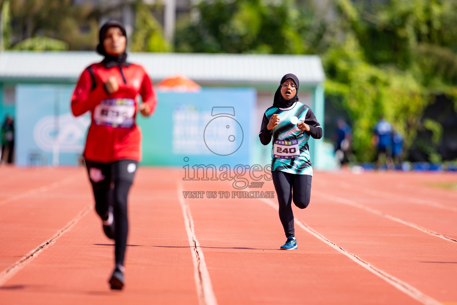 Day 3 of MWSC Interschool Athletics Championships 2024 held in Hulhumale Running Track, Hulhumale, Maldives on Monday, 11th November 2024. 
Photos by: Hassan Simah / Images.mv