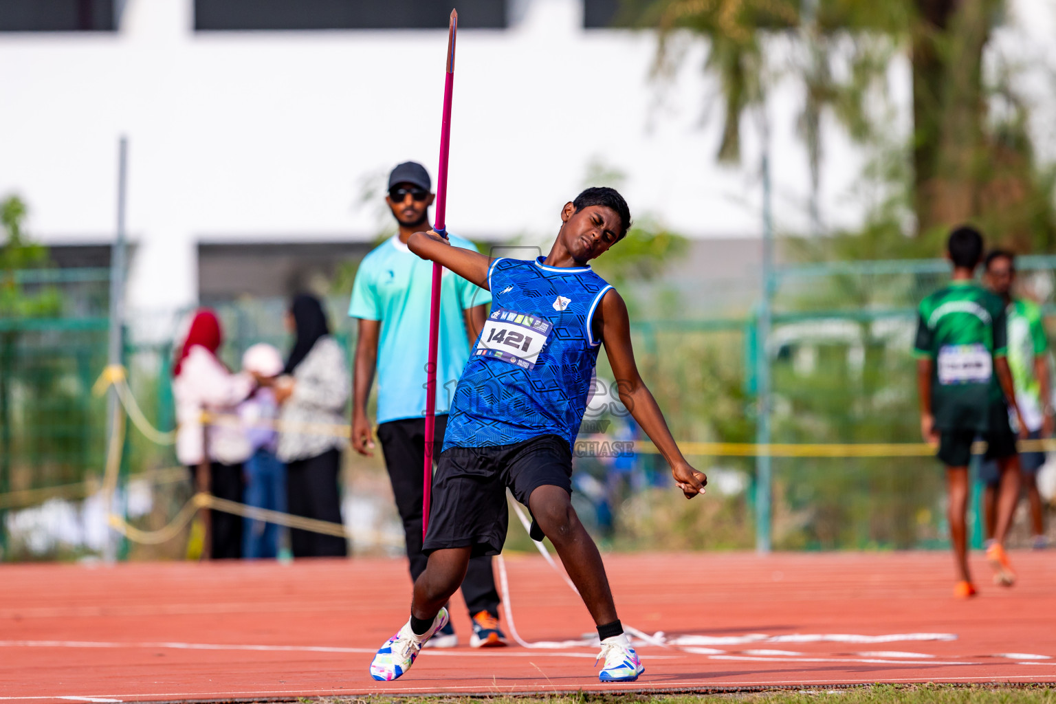 Day 5 of MWSC Interschool Athletics Championships 2024 held in Hulhumale Running Track, Hulhumale, Maldives on Wednesday, 13th November 2024. Photos by: Nausham Waheed / Images.mv