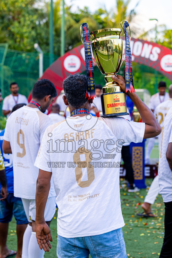 Barcelo vs Conrad in the Final of Resort League 2025 (Ari Zone) was held on Sunday, 28th June 2025 in Conrad Maldives Rangali Island, Alif Dhaalu Atoll, Maldives. Photos: Nausham Waheed / images.mv