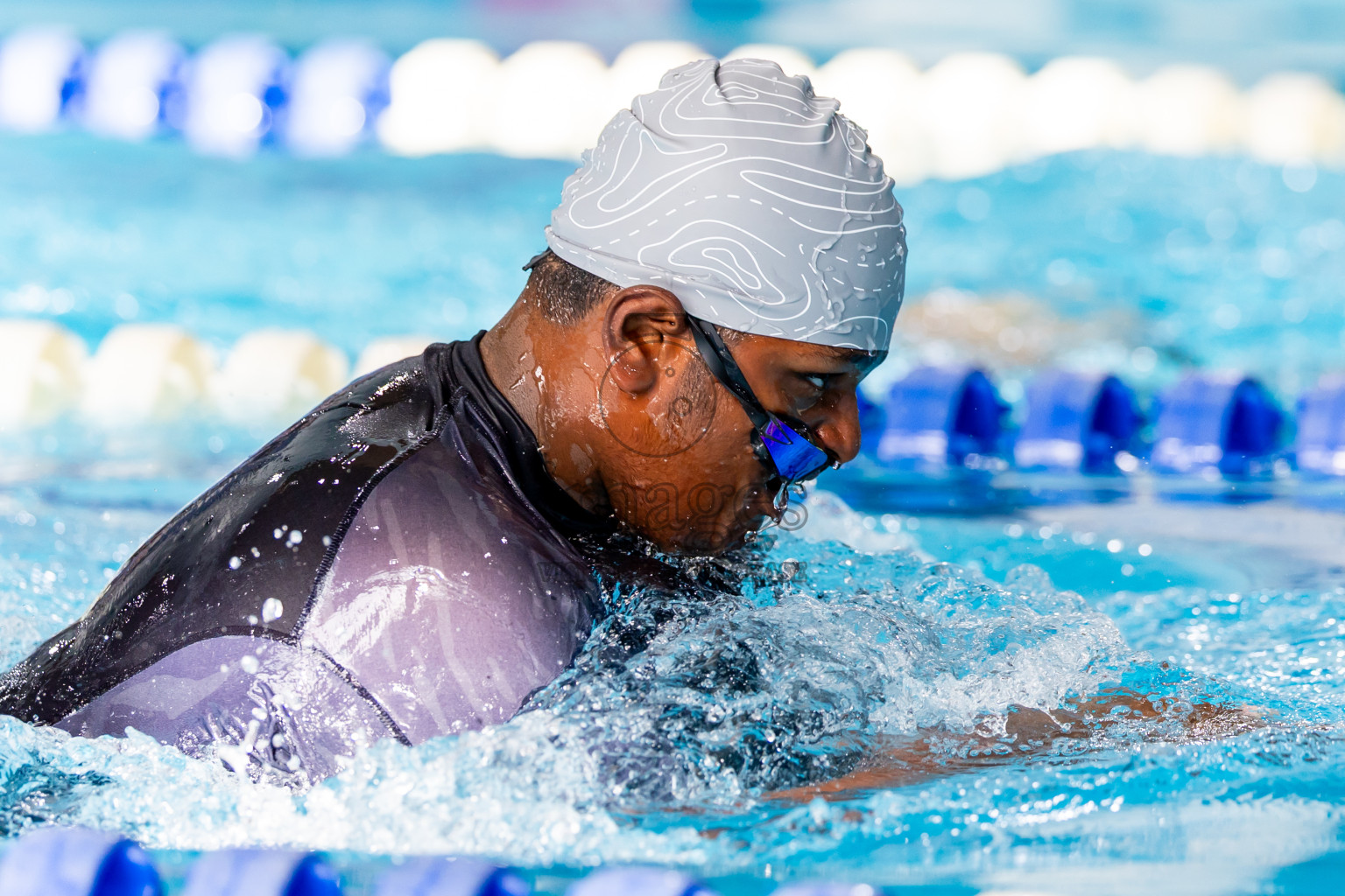 Day 5 of 1st National Short Course Swimming Competition held in Hulhumale', Maldives on Wednesday, 18th June 2025. Photos: Nausham Waheed / images.mv