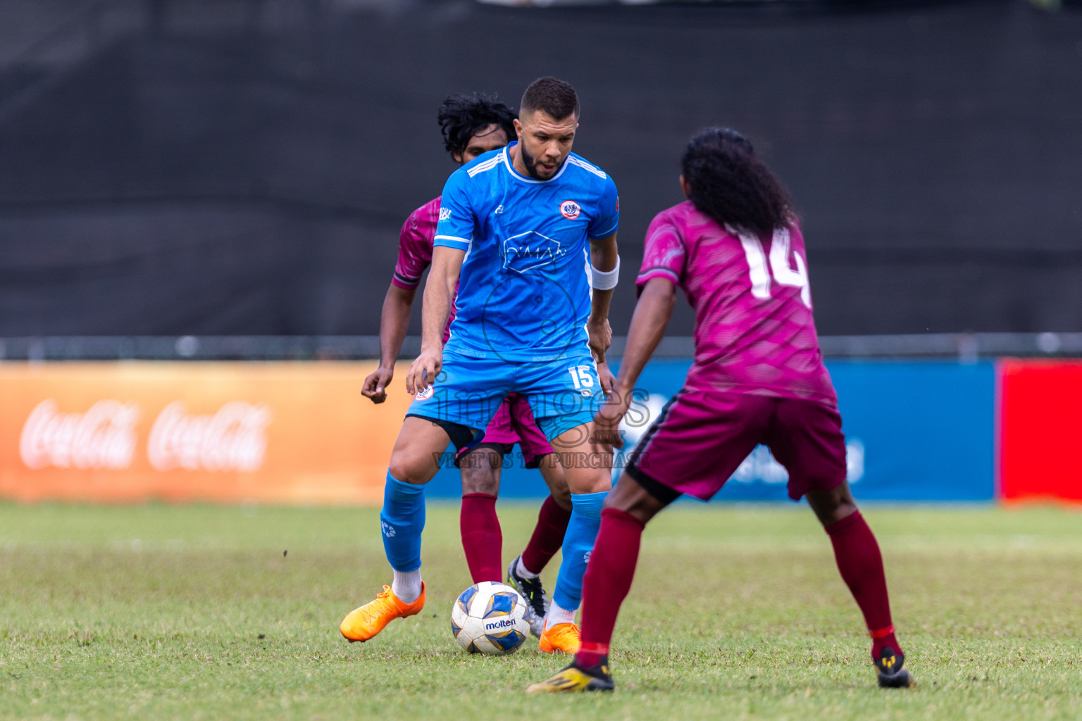 Man Ode SC vs B G Sports Club in the Quarter Final of Second Division 2023 in Male' Maldives on Monday, 5th February 2023. Photos: Nausham Waheed / images.mv