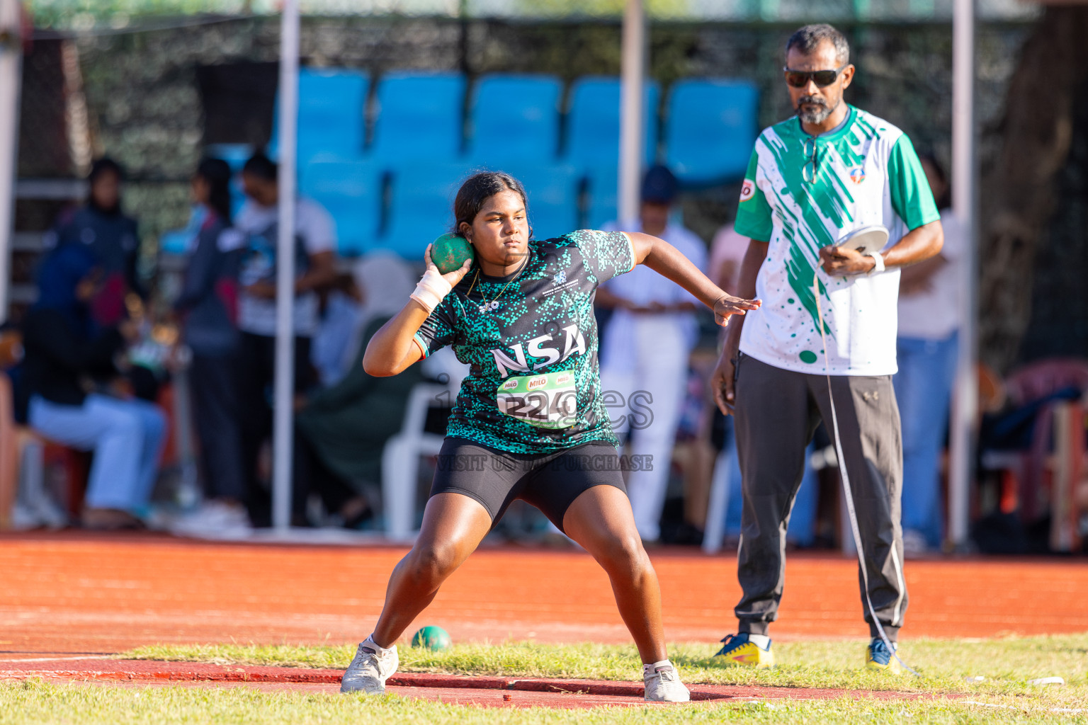 Day 1 of 12th Milo Association Championships was held in Ekuveni Track at Male', Maldives on Thursday, 24th April 2025.
Photos: Ismail Thoriq / images.mv