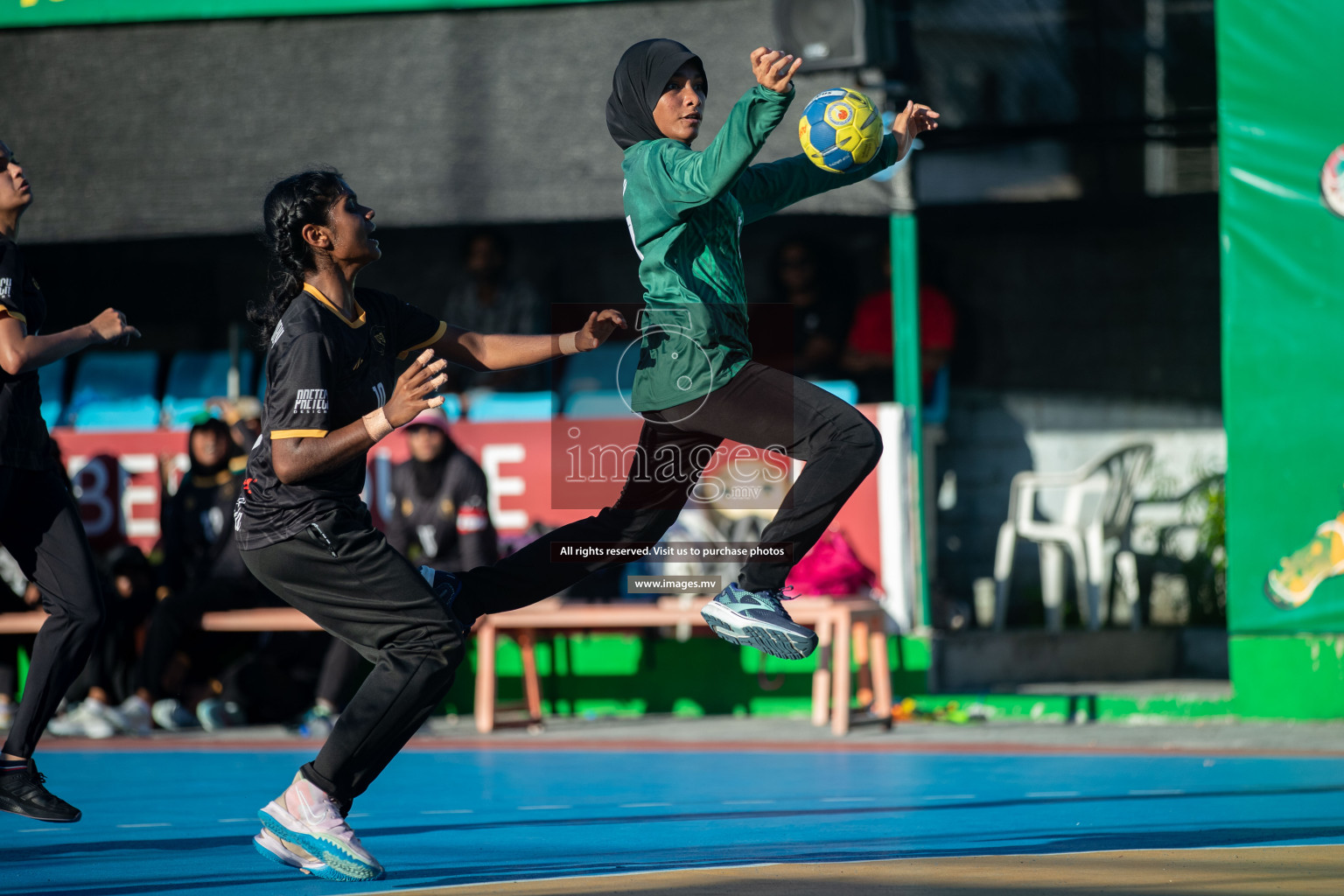 Day 7 of 6th MILO Handball Maldives Championship 2023, held in Handball ground, Male', Maldives on Friday, 26th May 2023 Photos: Shuu Abdul Sattar/ Images.mv