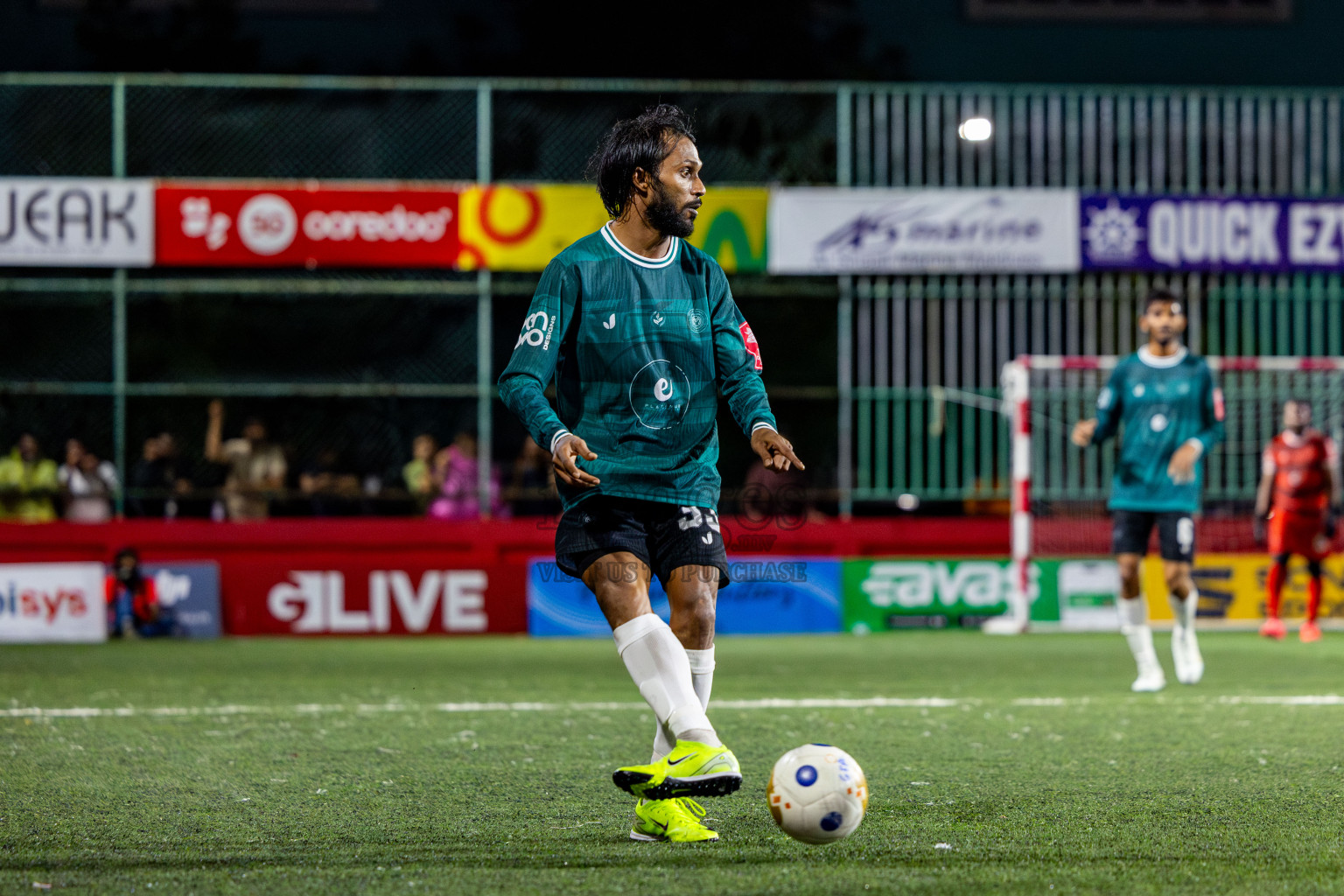 L Isdhoo VS L Maabaidhoo in Atoll Round Semi-Final on Day 22 of Golden Futsal Challenge 2025 was held on Sunday , 26th January 2025, in Hulhumale', Maldives. Photos: Nausham Waheed / images.mv