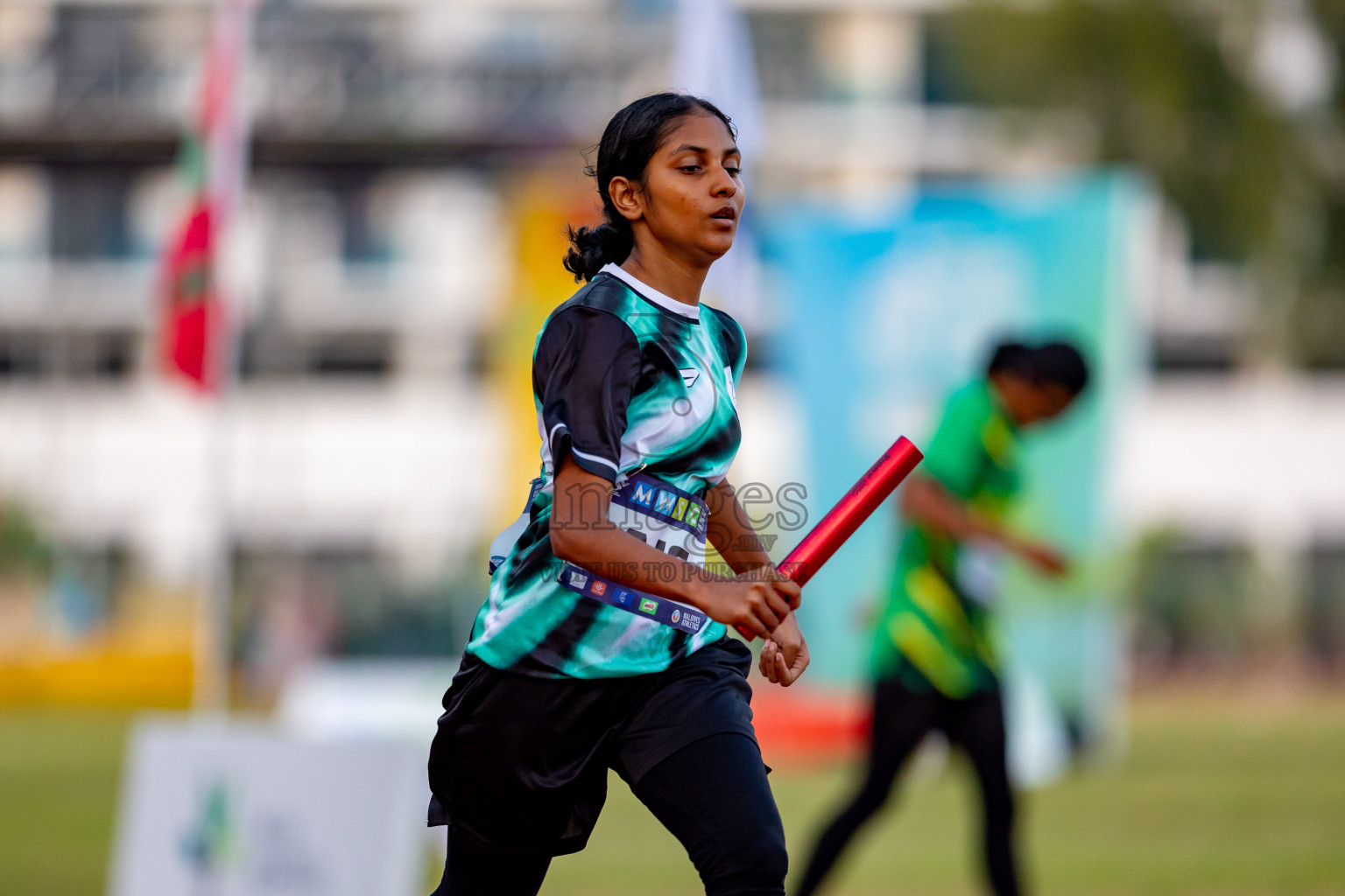 Day 4 of MWSC Interschool Athletics Championships 2024 held in Hulhumale Running Track, Hulhumale, Maldives on Tuesday, 12th November 2024. Photos by: Nausham Waheed / Images.mv