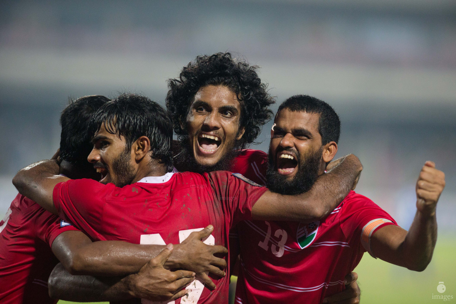 epal vs Maldives in SAFF Suzuki Cup 2018 semifinals in Dhaka, Bangladesh, Wednesdayepal vs Maldives in SAFF Suzuki Cup 2018 semifinals in Dhaka, Bangladesh, Wednesday, September 12, 2018. (Images.mv Photo/, September 12, 2018. (Images.mv Photo/ Suadh Abdul Sattar)