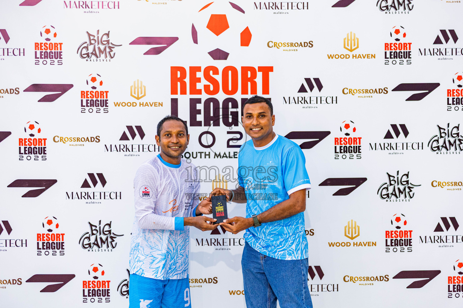 Ozen Bolifushi vs JW Marriott in Resort League 2025 (South Male Zone) day 9 was held on Monday, 6th October 2025 in Crossroads's Maldives, Photos: Areef Adam / images.mv