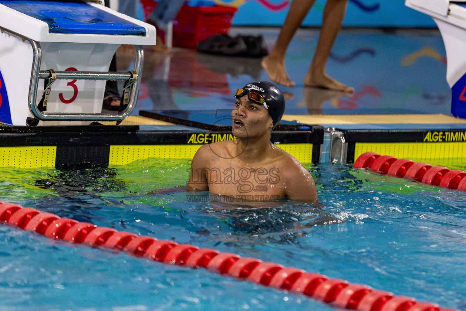 Day 2 of National Swimming Competition 2024 held in Hulhumale', Maldives on Saturday, 14th December 2024. Photos: Hassan Simah / images.mv