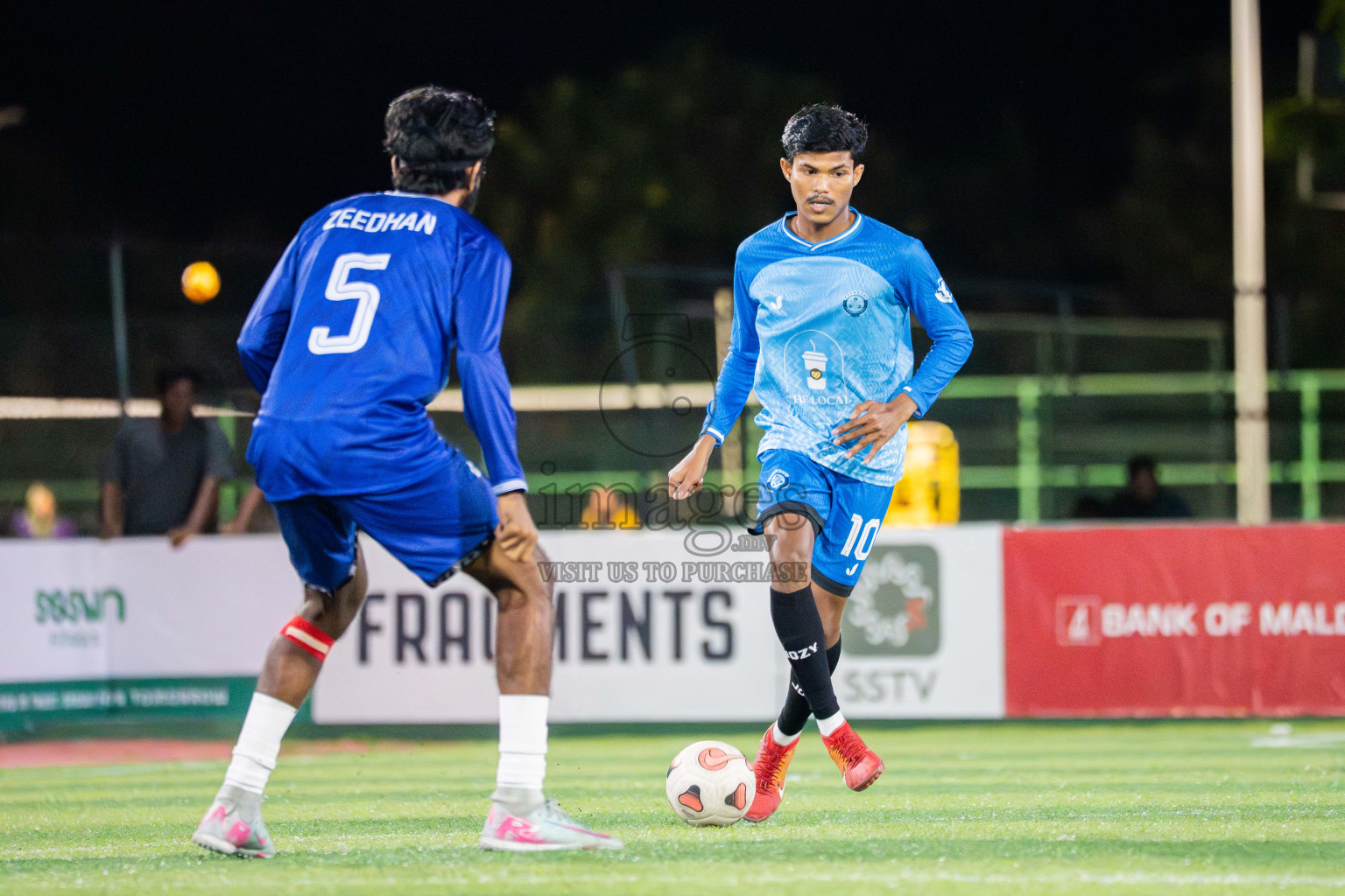 Foemathi VS Laamu Blues in Day 3 - Fonadhoo Youth Futsal Challenge 2025 held in Fonadhoo Futsal Stadium, L. Fonadhoo, Maldives on Tuesdat, 28th October 2025 Photos: Arif Rasheed / images.mv