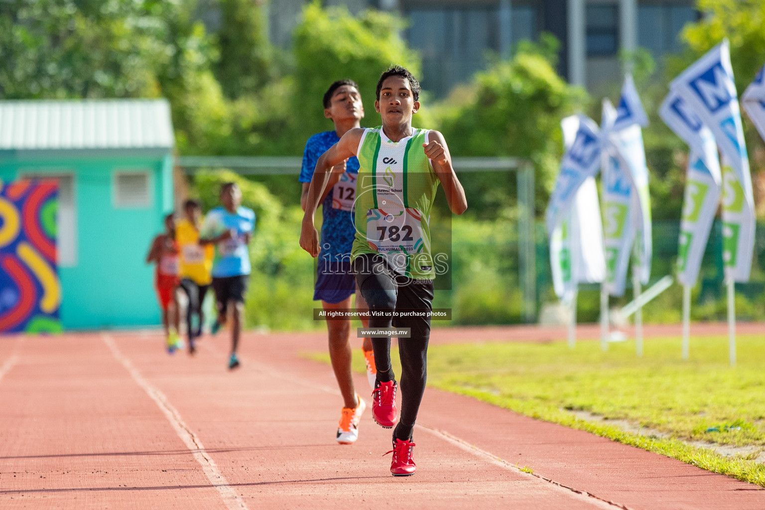 Day three of Inter School Athletics Championship 2023 was held at Hulhumale' Running Track at Hulhumale', Maldives on Tuesday, 16th May 2023. Photos: Nausham Waheed / images.mv