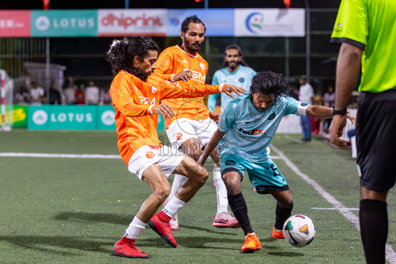 TEAM FSM vs CLUB TTS in Club Maldives Cup 2024 held in Rehendi Futsal Ground, Hulhumale', Maldives on Tuesday, 1st October 2024. Photos: Hassan Simah / images.mv