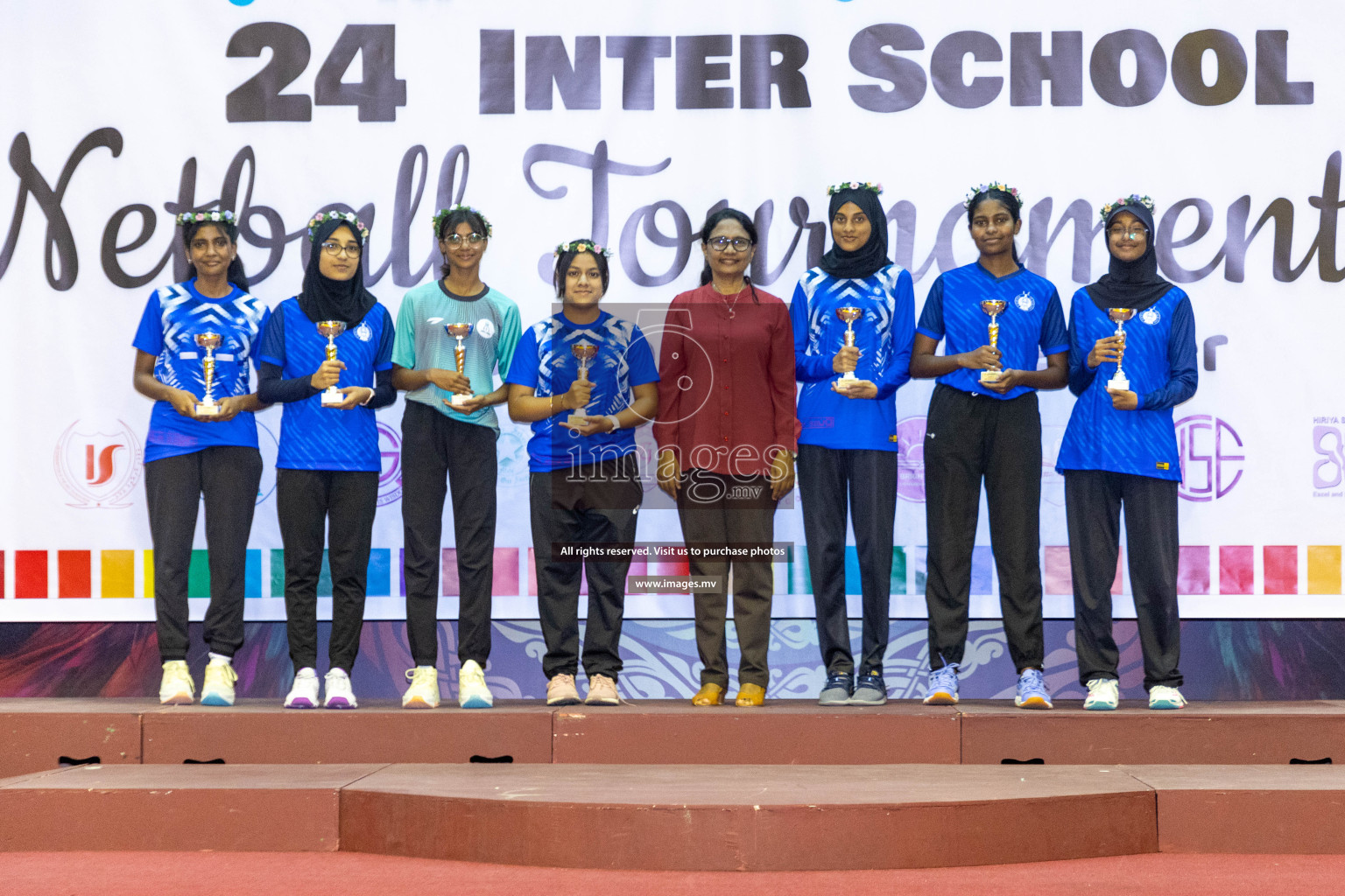 Final of 24th Interschool Netball Tournament 2023 was held in Social Center, Male', Maldives on 7th November 2023. Photos: Nausham Waheed / images.mv