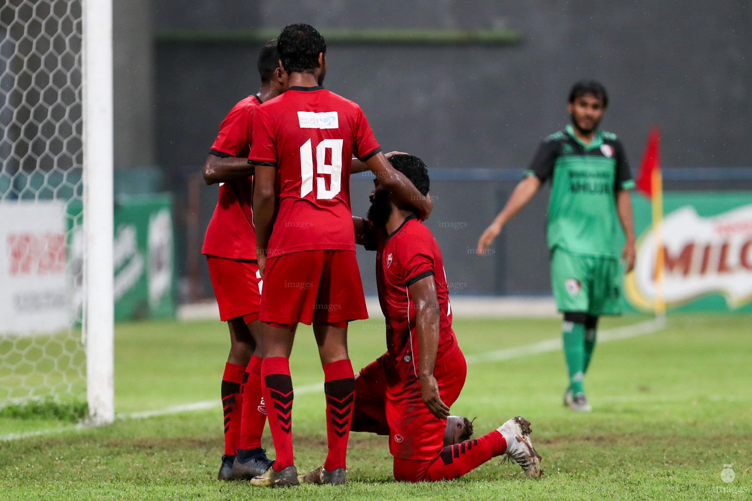 TC Sports Club vs Thimarafushi in Dhiraagu Dhivehi Premier League 2018 in Male, Maldives, Saturday, October 13, 2018. (Images.mv Photo/Suadh Abdul Sattar)