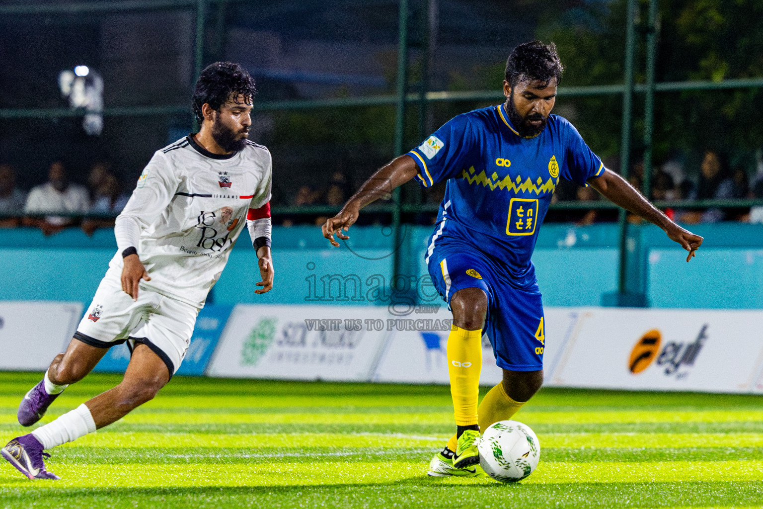 Fools Sc vs Ifhaams in Day 3 of Laamehi Dhiggaru Ekuveri Futsal Challenge 2025 was held on Saturday, 26th July 2025, at Dhiggaru Futsal Ground, Dhiggaru, Maldives Photos: Nausham Waheed  / images.mv