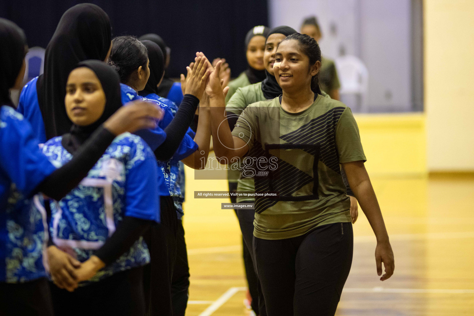 Green Streets vs Mahibadhoo Sports Club in the Semi Finals of Milo National Netball Tournament 2021 held on 3 December 2021 in Male', Maldives, Photos by Maanish