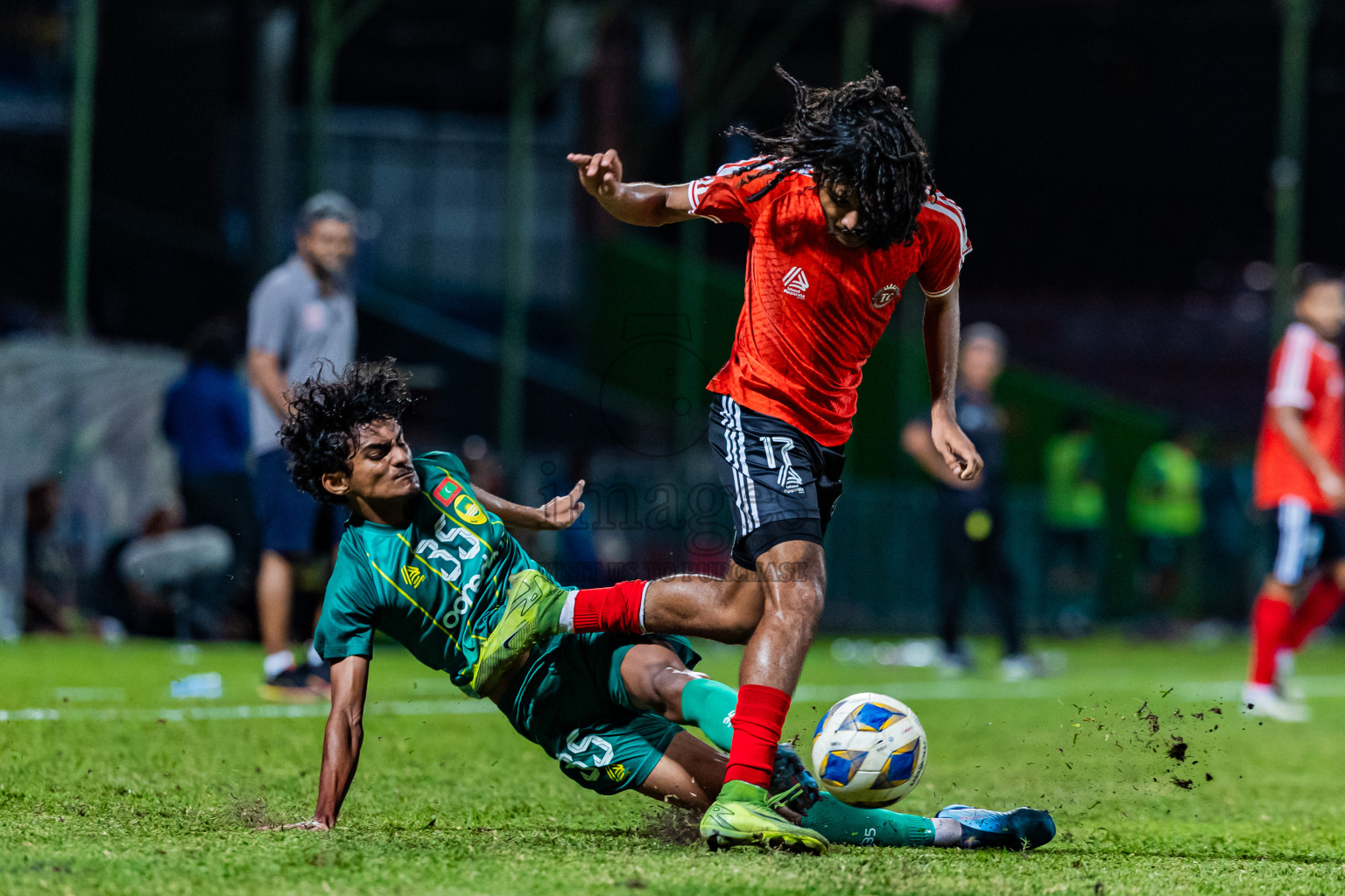 Maziya Sports & Recreation vs TC Sports Club in Dhivehi Premier League 2025/26 held in National Football Stadium, Male', Maldives on Wednesday, 24th September 2025. Photos: Areef Adam / Images.mv
