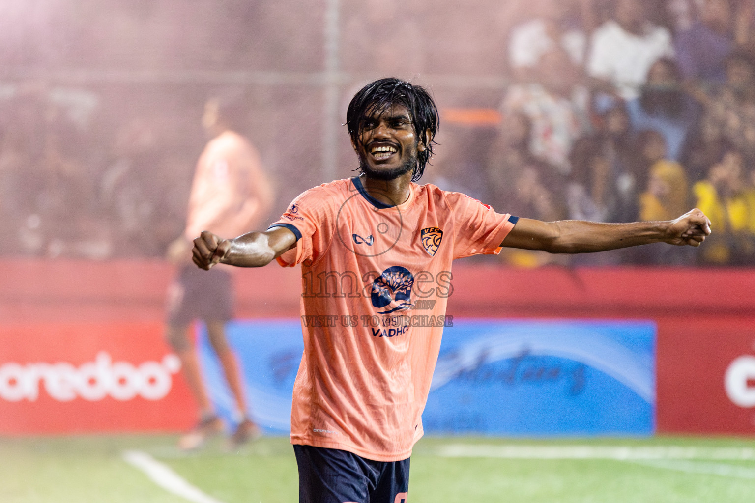 GDh Vaadhoo vs GDh Gadhdhoo in Gaafu Dhaal Atoll Final in Day 24 of Golden Futsal Challenge 2025 was held on Tuesday , 28th January 2025, in Hulhumale', Maldives. Photos: Nausham Waheed / images.mv