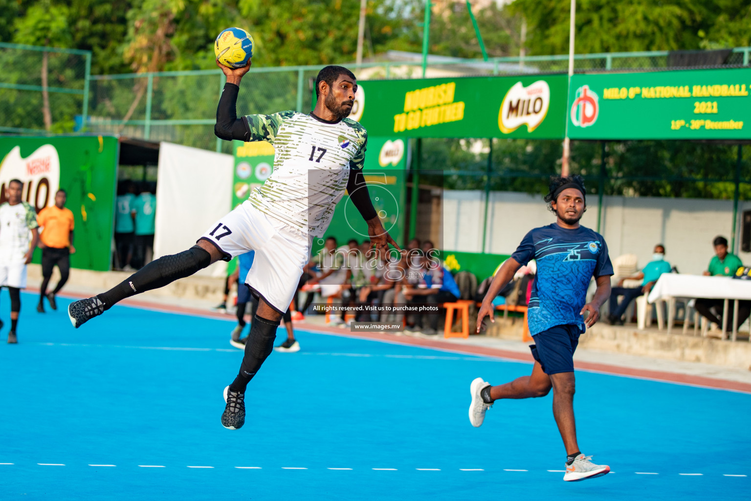 Milo 8th National Handball Tournament Day 4, 18th December 2021, at Handball Ground, Male', Maldives. Photos by Hassan Simah