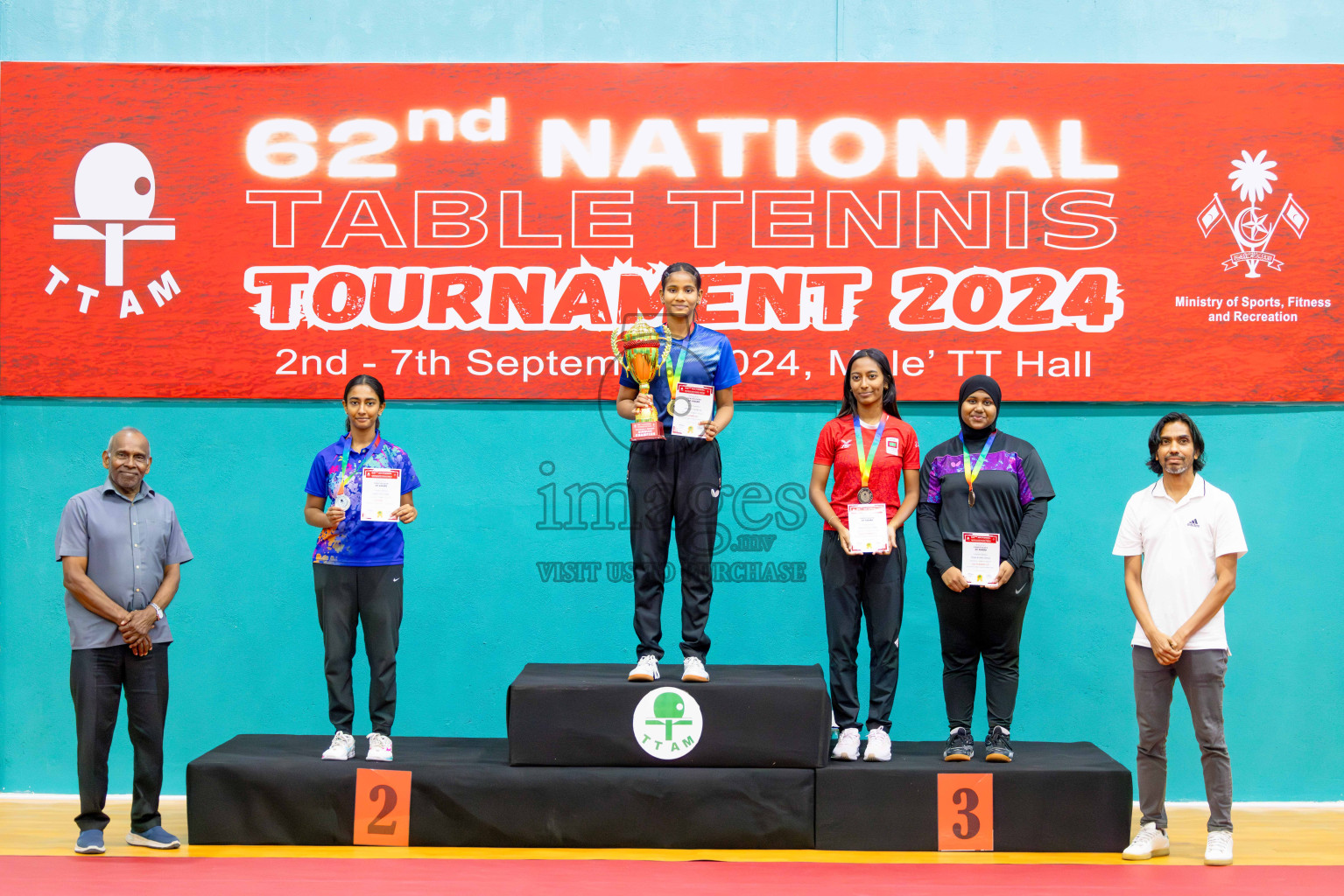 Finals of National Table Tennis Tournament 2024 was held at Male' TT Hall on Friday, 6th September 2024. 
Photos: Abdulla Abeed / images.mv