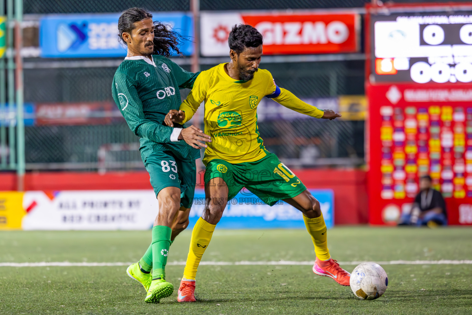 Dhandimagu vs GDh Vaadhoo in Zone Round on Day 28 of Golden Futsal Challenge 2025 was held on Saturday , 1st February 2025, in Hulhumale', Maldives. Photos: Ismail Thoriq / images.mv
