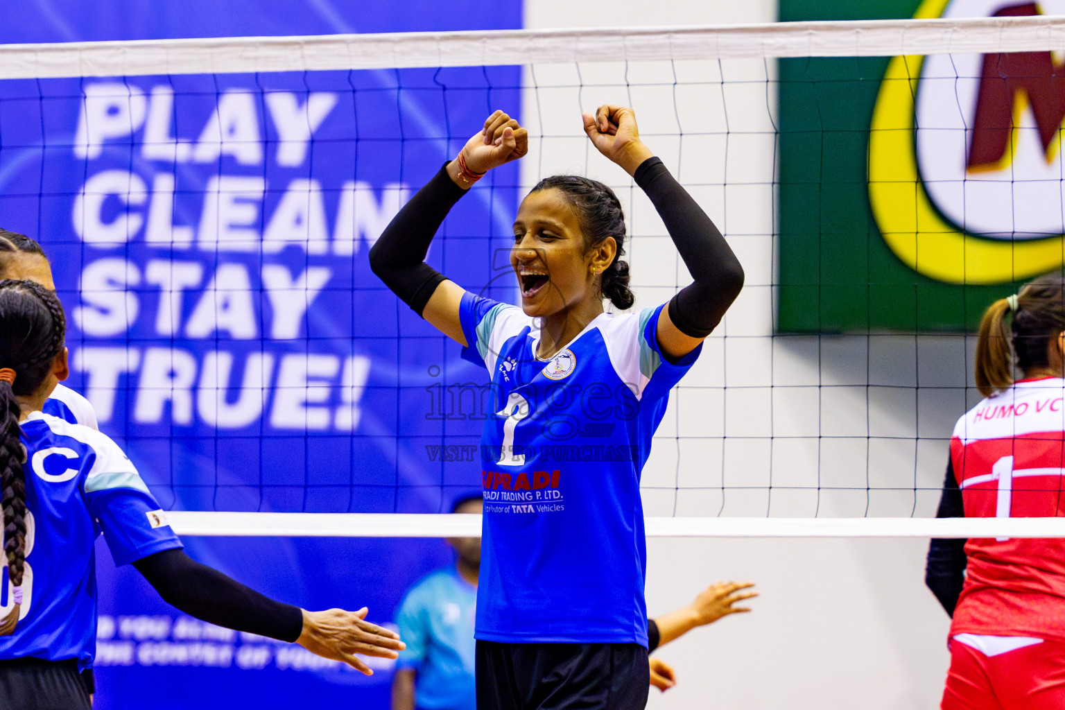 Nepal Police Club vs Humo VC in the Final of CAVA Woman's Volleyball Club Championship 2024 was held in Social Center, Male', Maldives on Saturday, 21st September 2024. Photos: Nausham Waheed / images.mv