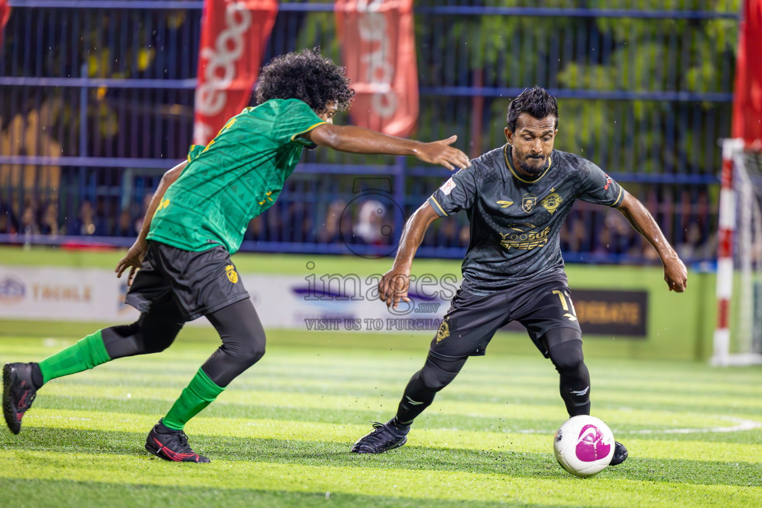 Muring FC vs Afro SC in Semi Final of Eydhafushi Futsal Cup 2024 was held on Monday , 15th April 2024, in B Eydhafushi, Maldives Photos: Ismail Thoriq / images.mv