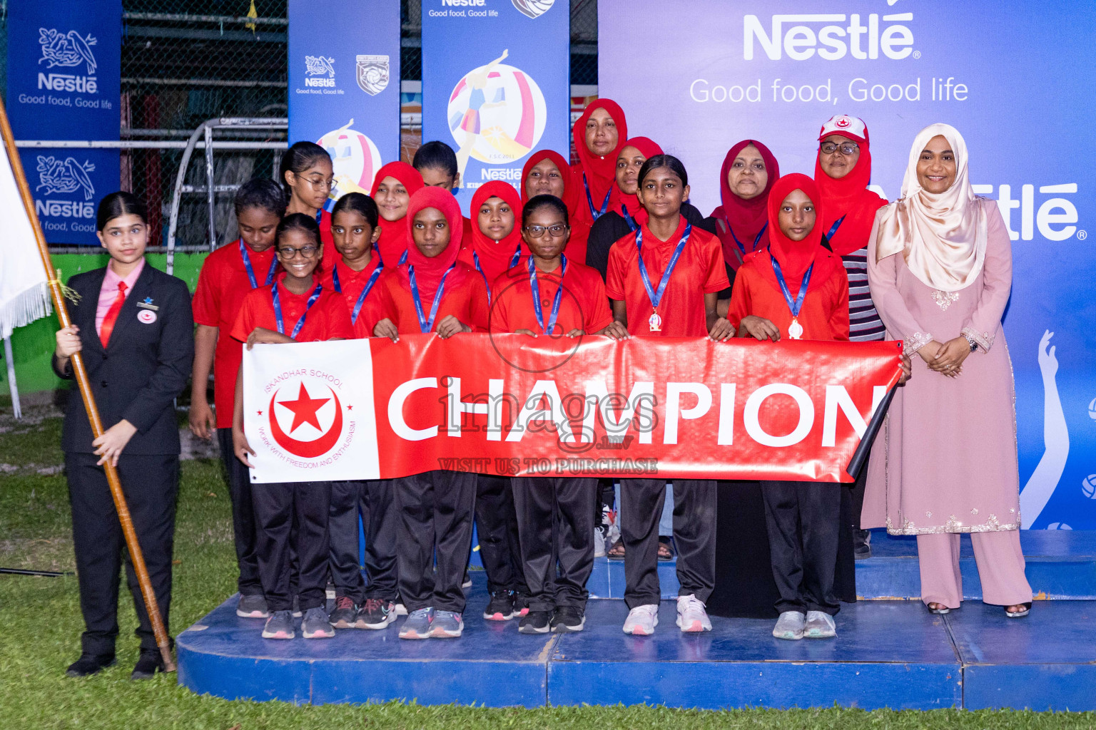 Day 3 of Nestle' Kids Netball Fiesta 2023 held in Henveyru Stadium, Male', Maldives on Saturday, 2nd December 2023. Photos by Nausham Waheed / Images.mv