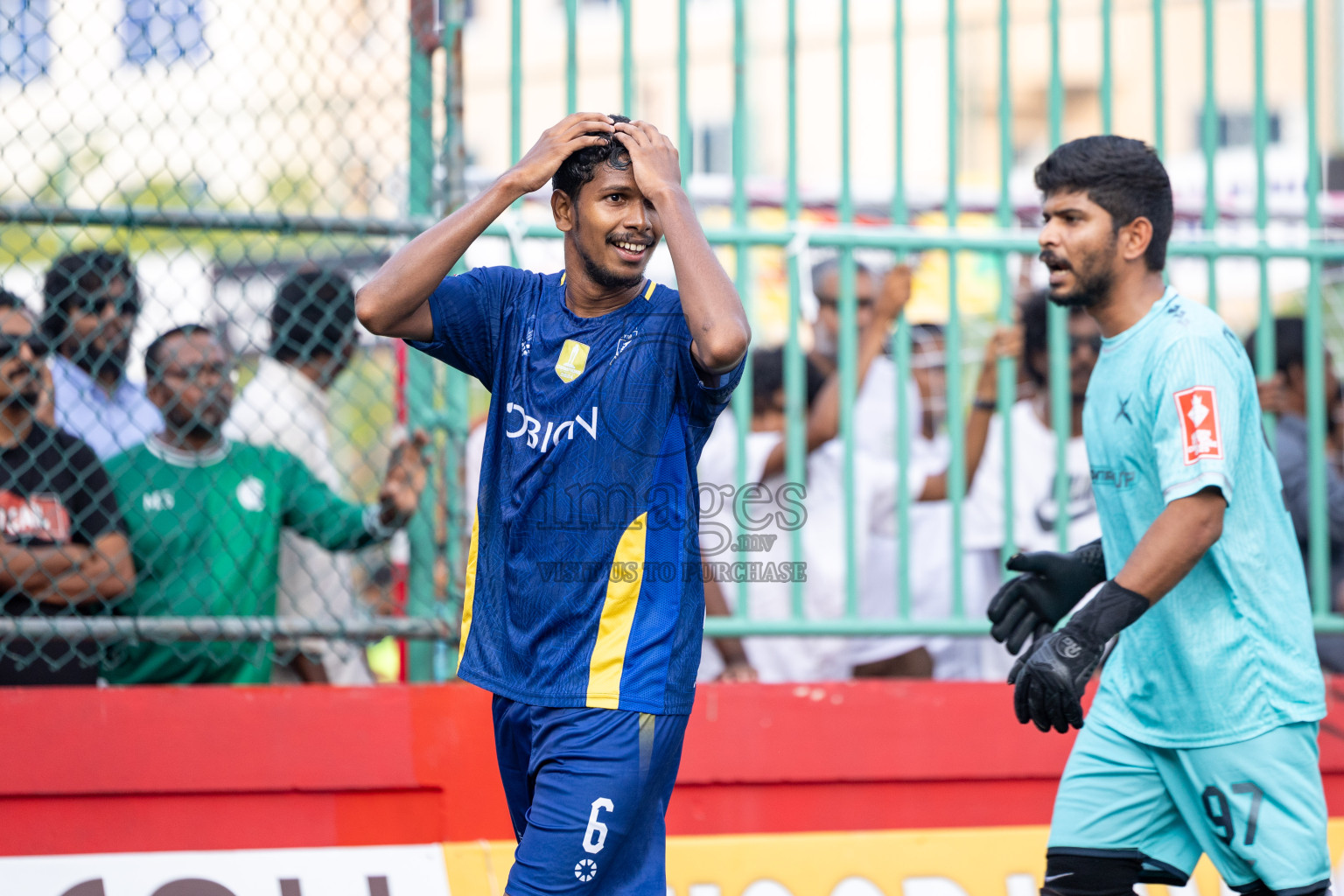 B Eydhafushi vs B Thulhaadhoo in Day 13 of Golden Futsal Challenge 2025 was held on Friday, 17th January 2025, in Hulhumale', Maldives 
Photos: Hassan Simah / images.mv