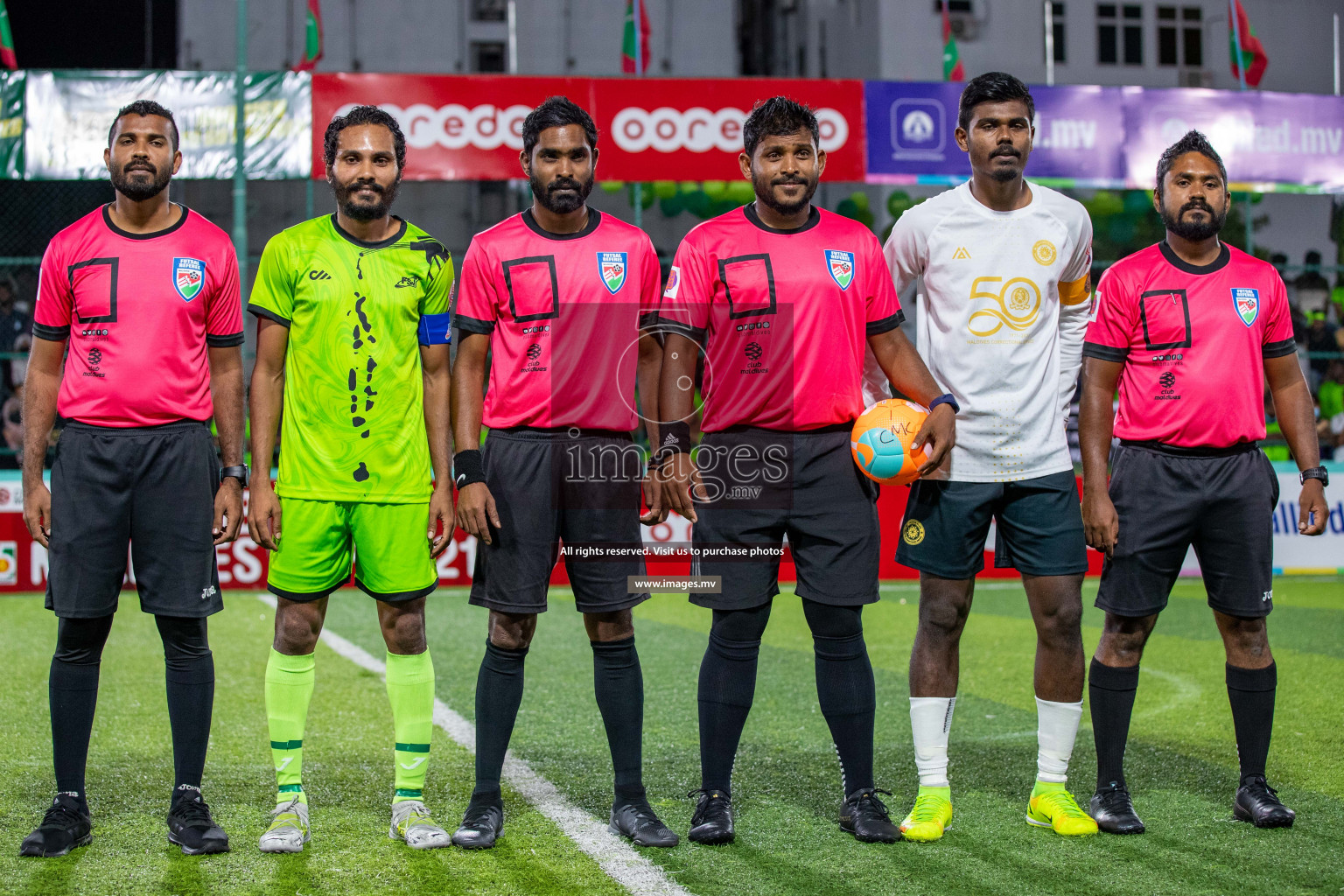 Team FSM Vs Prisons Club in the Semi Finals of Club Maldives 2021 held in Hulhumale, Maldives on 15 December 2021. Photos: Ismail Thoriq / images.mv